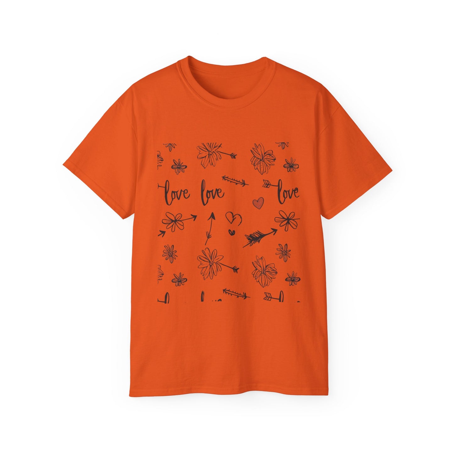 Maglietta Love Floral Ultra Cotton - Maglietta carina e comoda per ogni occasione
