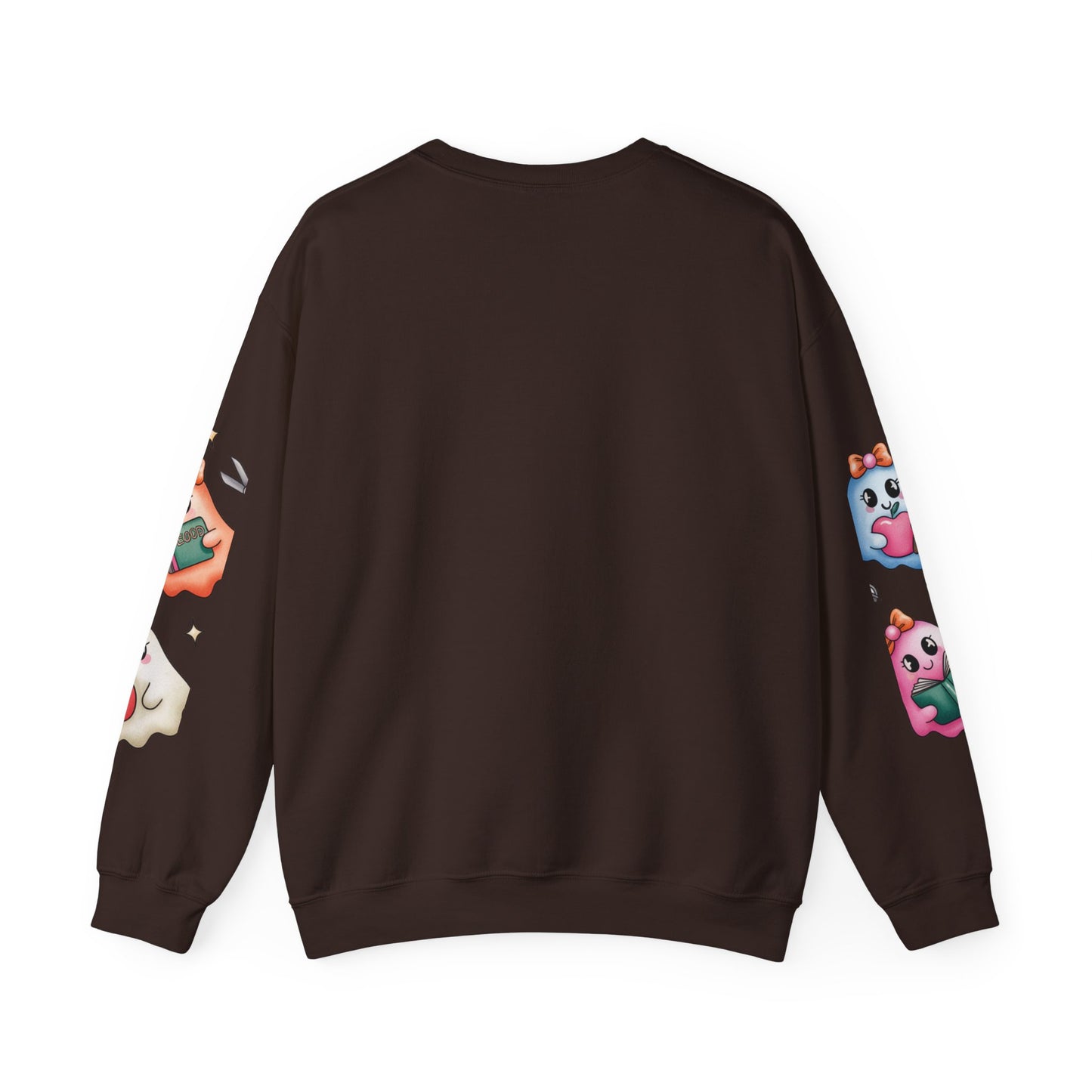Cute Ghosts Women Crewneck Sweatshirt, Cozy Halloween Apparel, Spooky Season Outfit, Gift for Ghost Lovers, Funny Sweatshirt for Fall