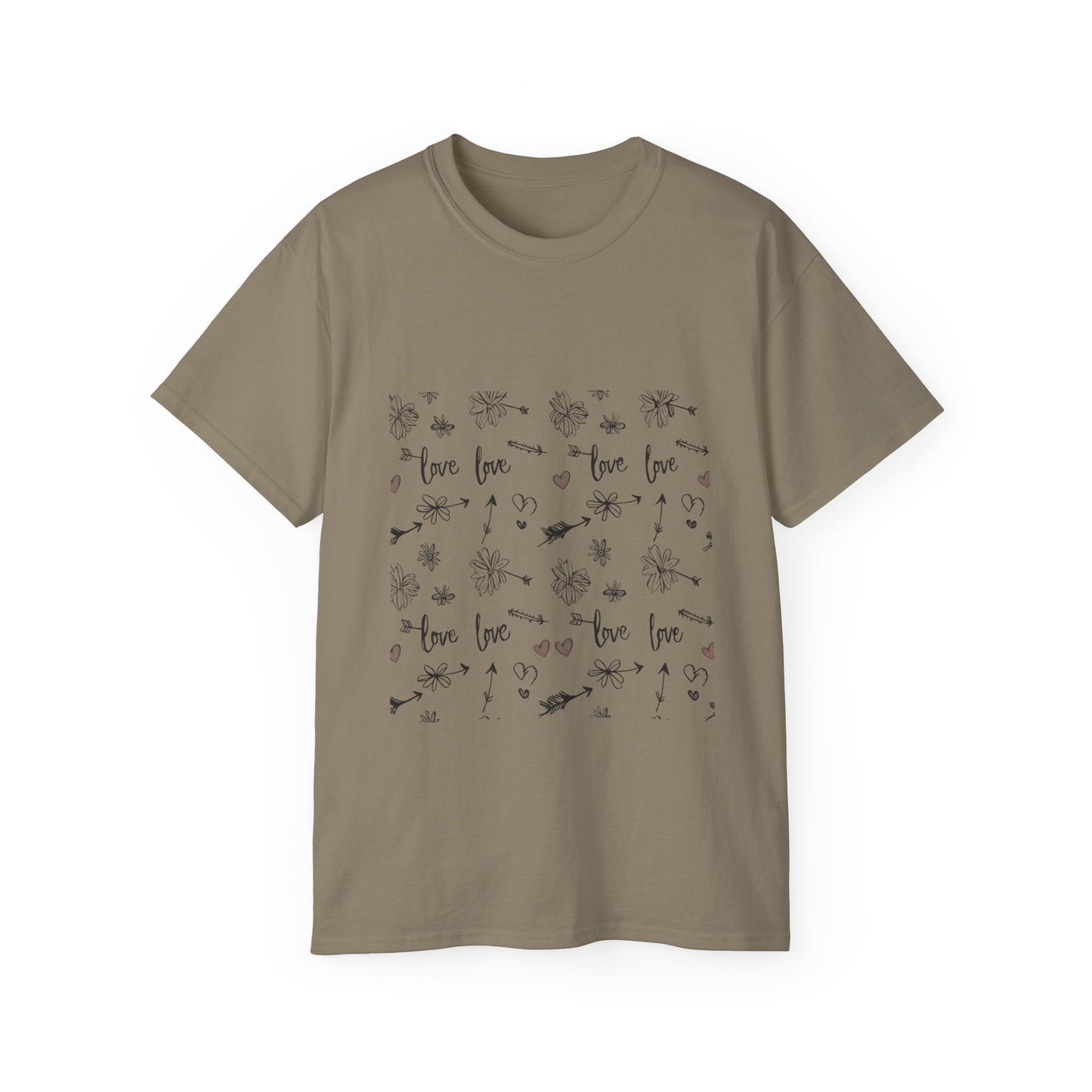 Love Floral Ultra Cotton Tee - Cute & Comfortable Shirt for Every Occasion