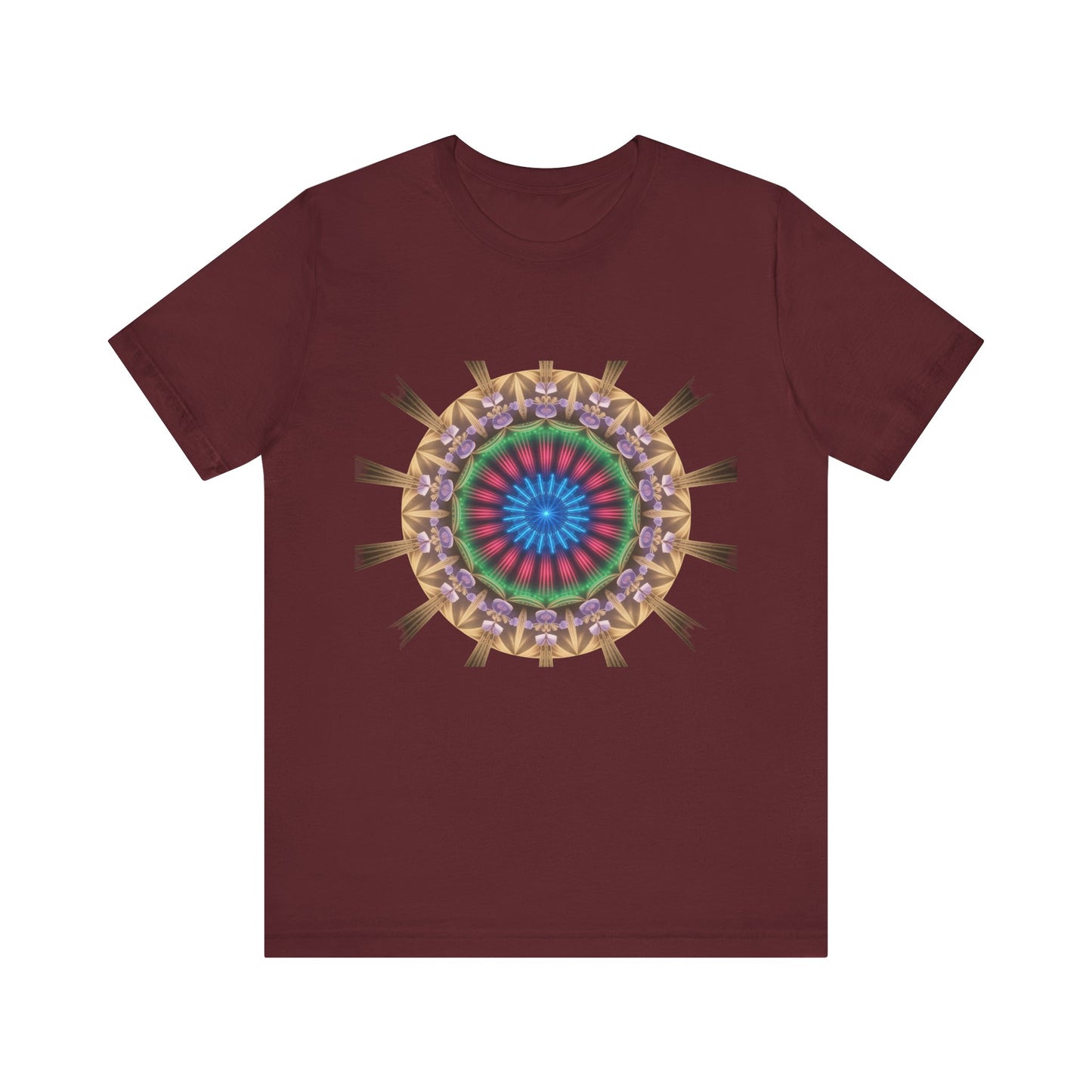 Vibrant Mandala Women Tee, Festival Wear, Boho Style, Casual Summer Tee, Gift for Friends