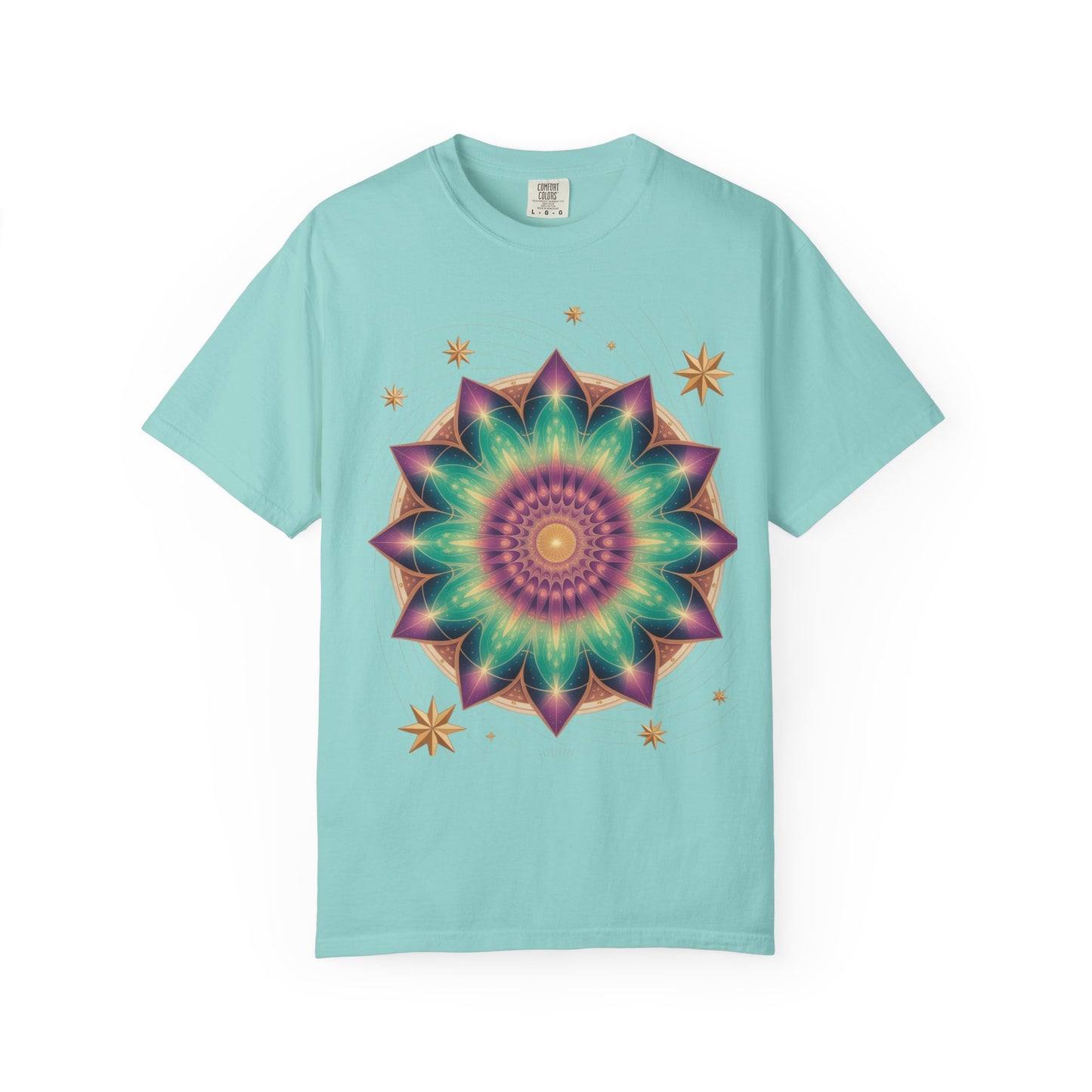 Tie-Dye Mandala T-Shirt, Spiritual Apparel, Bohemian Style Tee, Festival Wear, Eco-Friendly Fashion