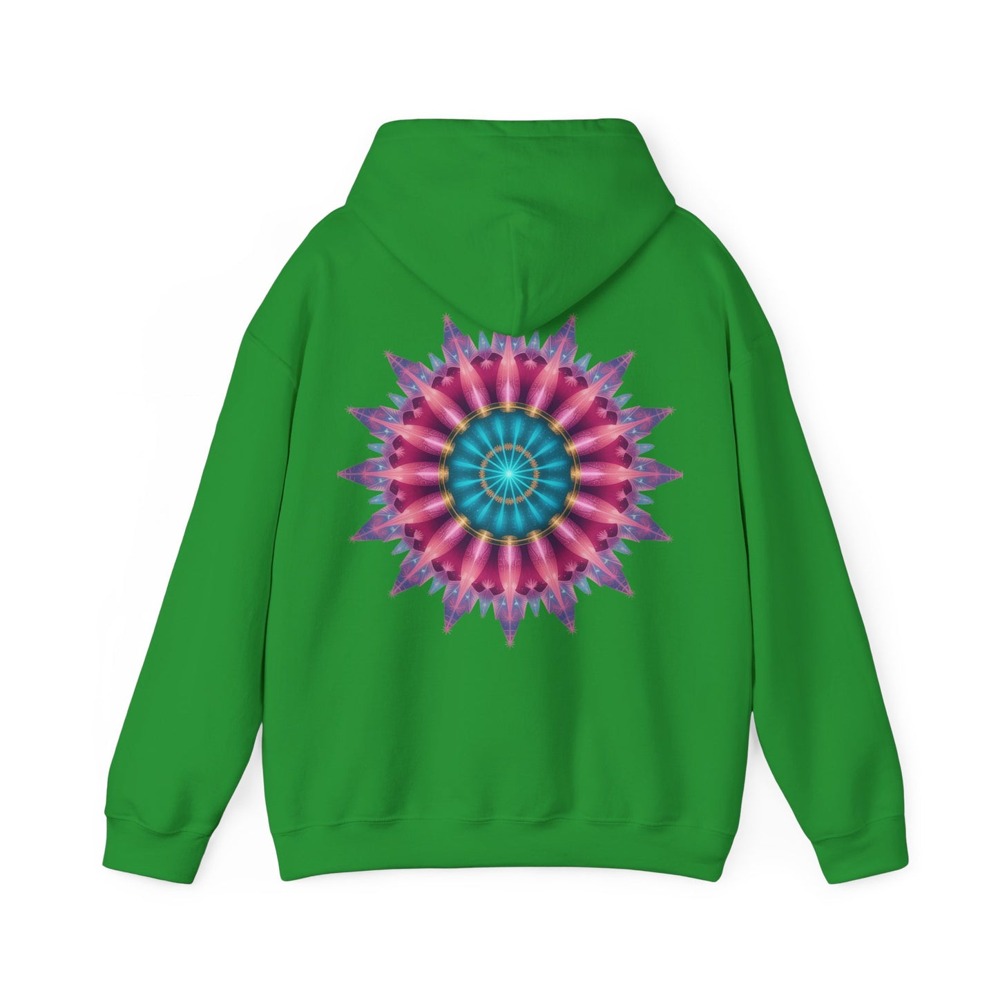 Colorful Mandala Hoodie - Cozy Unisex Heavy Blend™ Sweatshirt for Comfy Days, Gift for Art Lovers, Casual Wear, Festival Apparel
