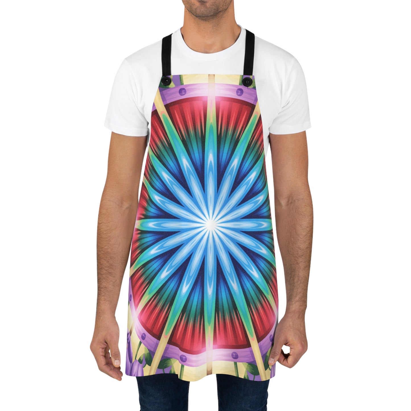 Colorful Artistic Apron for Creative Cooking, Vibrant Kitchen Gift, Unique Culinary Apparel, Perfect for Holiday Baking, Artsy Cooking Gift