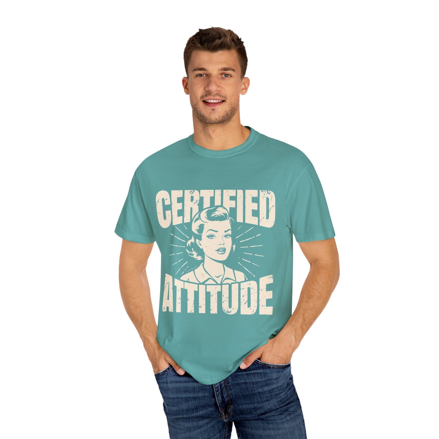 Certified Attitud Garment-Dyed T-Shirt - Casual & Confident Style
