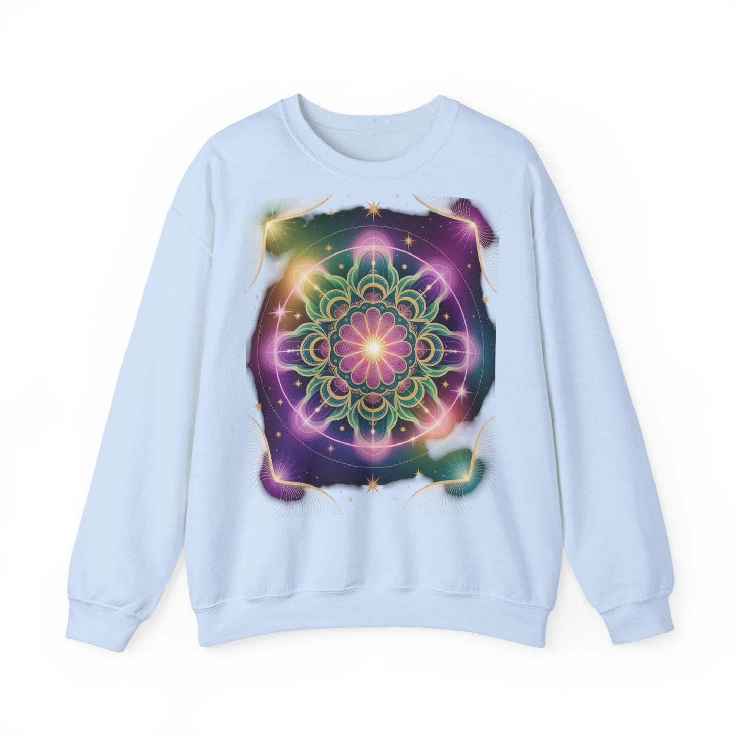 Cosmic Mandala Sweatshirt | Women's Crewneck | Soft Heavy Blend | Ideal for Cozy Nights, Meditation, Festivals, Gifts