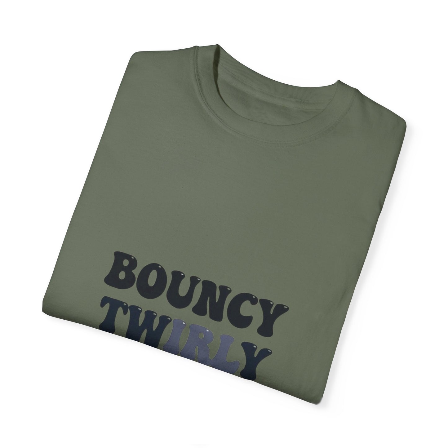 Bouncy Twirly Adorable T-Shirt – Men Garment-Dyed Tee for Fun Lovin' Souls