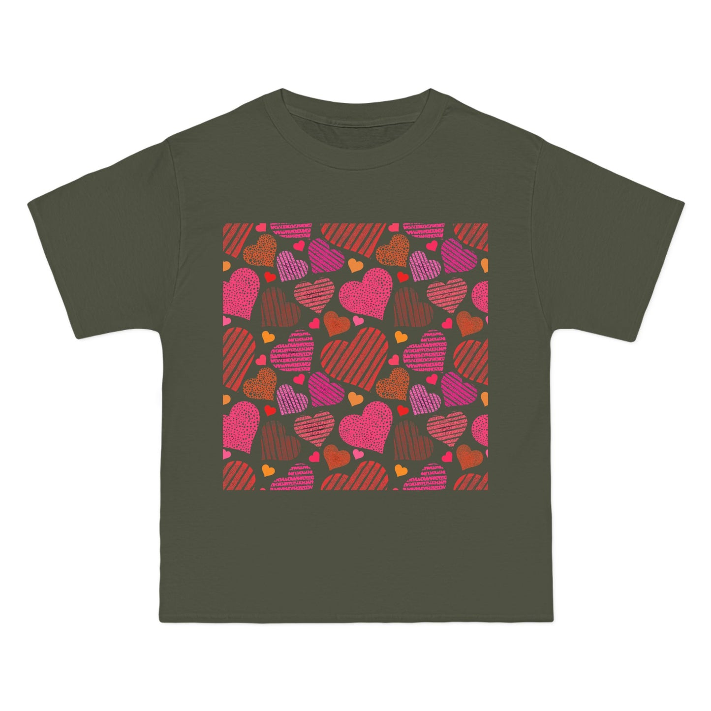 Cute Heart Pattern Short-Sleeve T-Shirt
