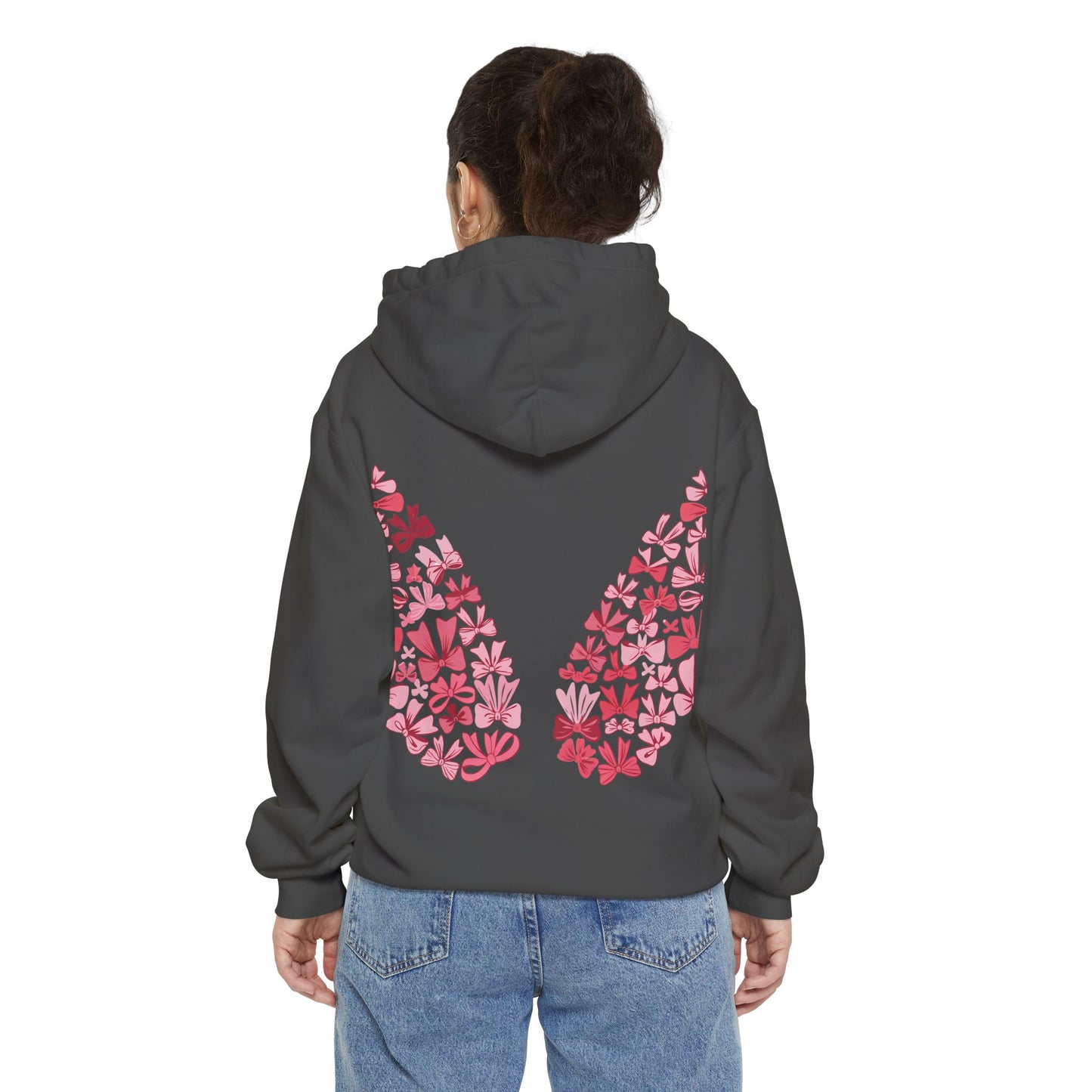 Sudadera con capucha teñida Heart Blossom | Ideal para ropa informal y amantes de la naturaleza