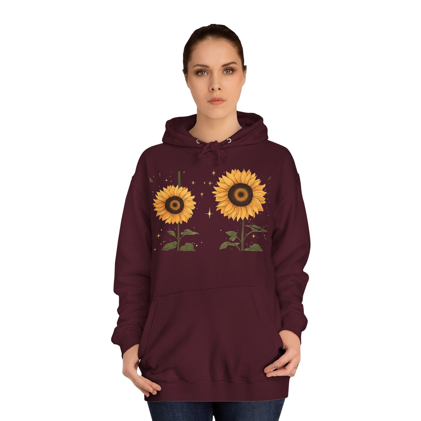 Felpa con cappuccio rosa con fiocco college carina - Elegante e comoda