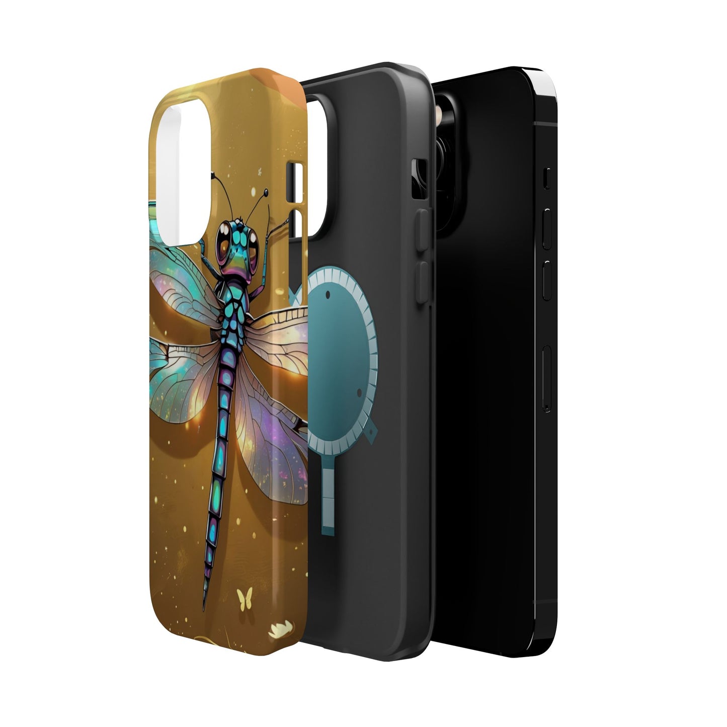 Dragonfly Magnetic Phone Case, Colorful Phone Cover, Gift for Nature Lovers, Unique Phone Accessory, Eco-Friendly Design