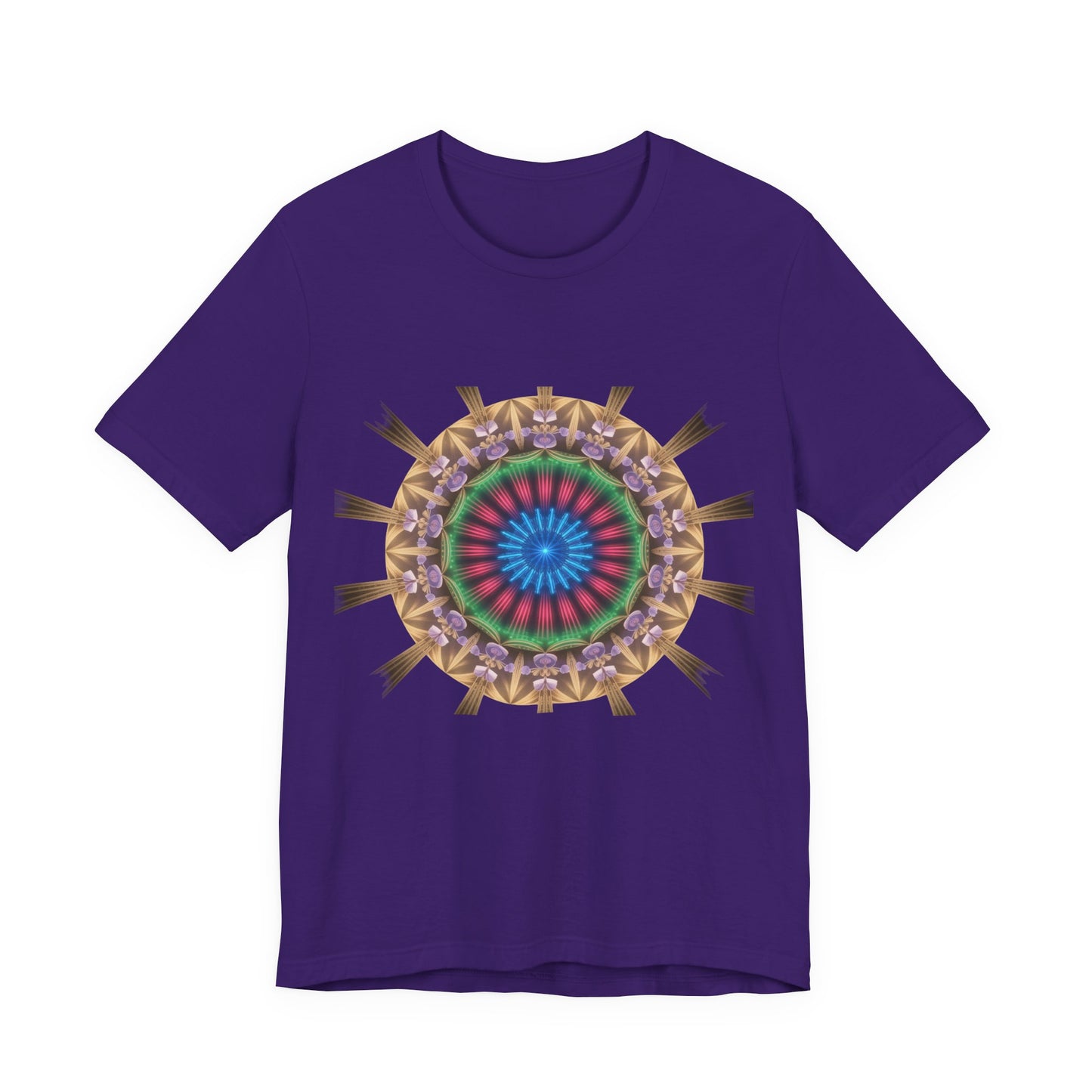 Vibrant Mandala Women Tee, Festival Wear, Boho Style, Casual Summer Tee, Gift for Friends