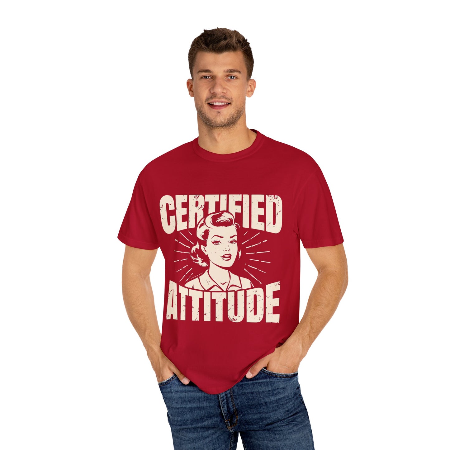 Certified Attitud Garment-Dyed T-Shirt - Casual & Confident Style