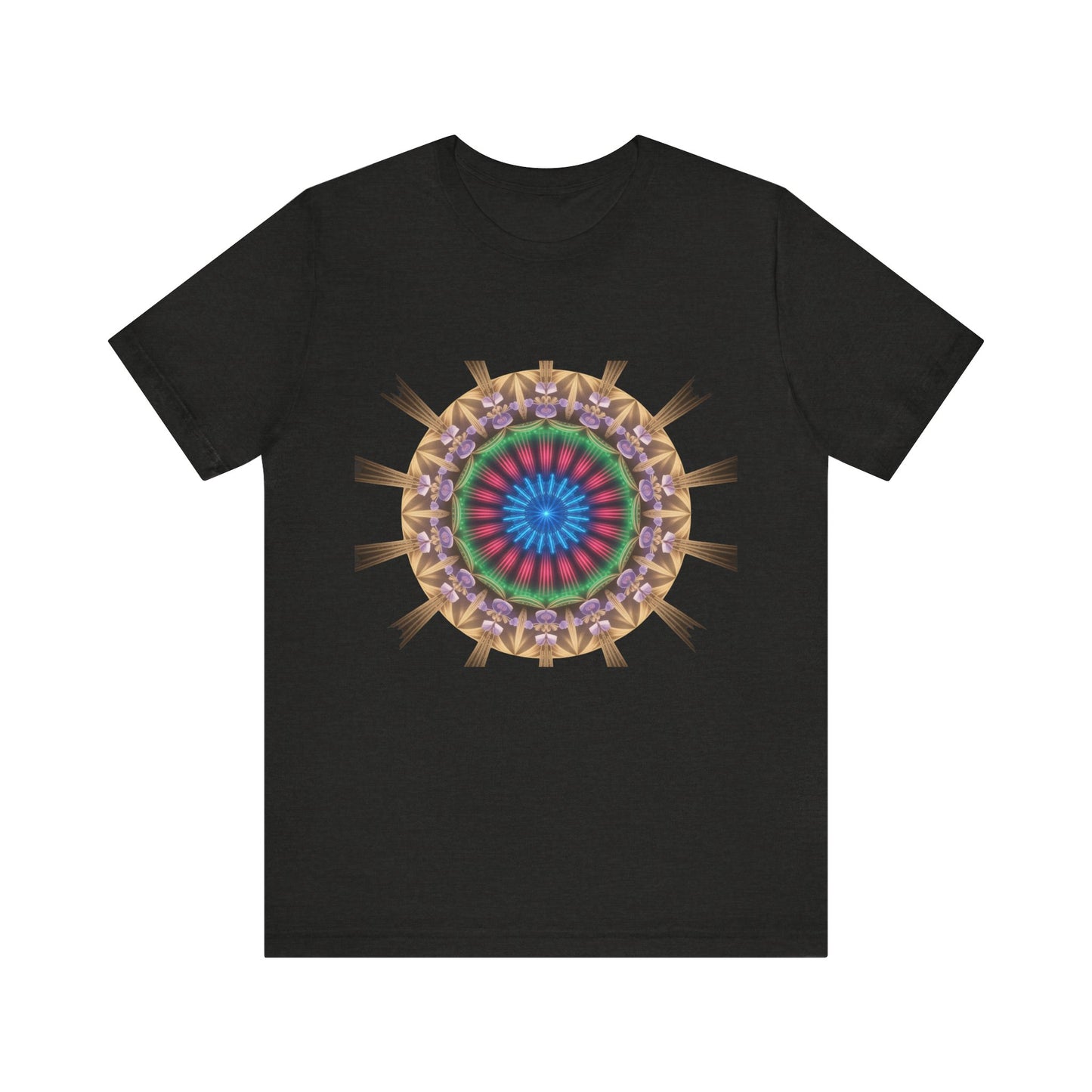 Vibrant Mandala Women Tee, Festival Wear, Boho Style, Casual Summer Tee, Gift for Friends