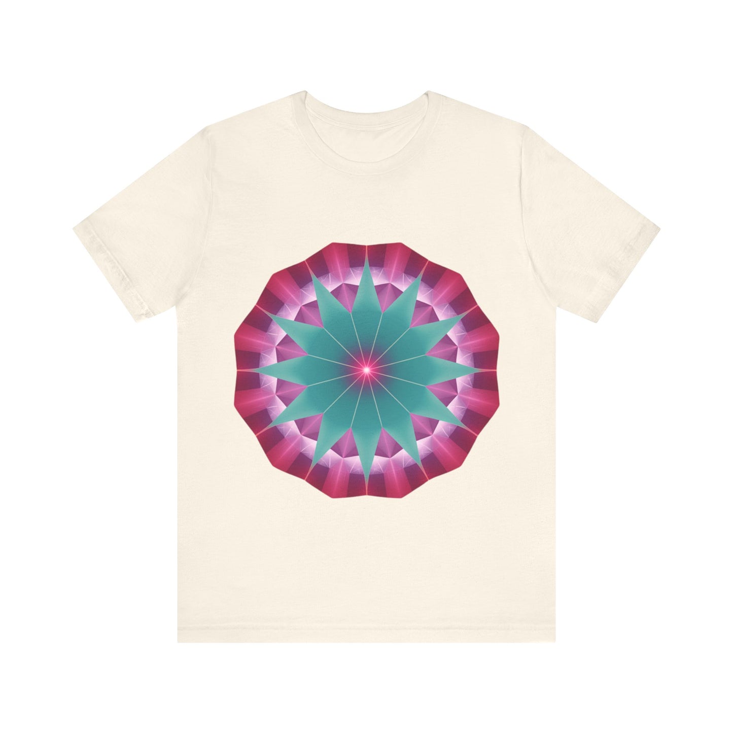 Vibrant Mandala T-Shirt, Graphic Tee, Casual Wear, Gifts for Art Lovers, Meditation Apparel, Festival Outfit