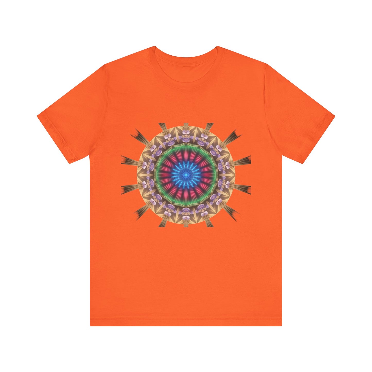 Vibrant Mandala Women Tee, Festival Wear, Boho Style, Casual Summer Tee, Gift for Friends