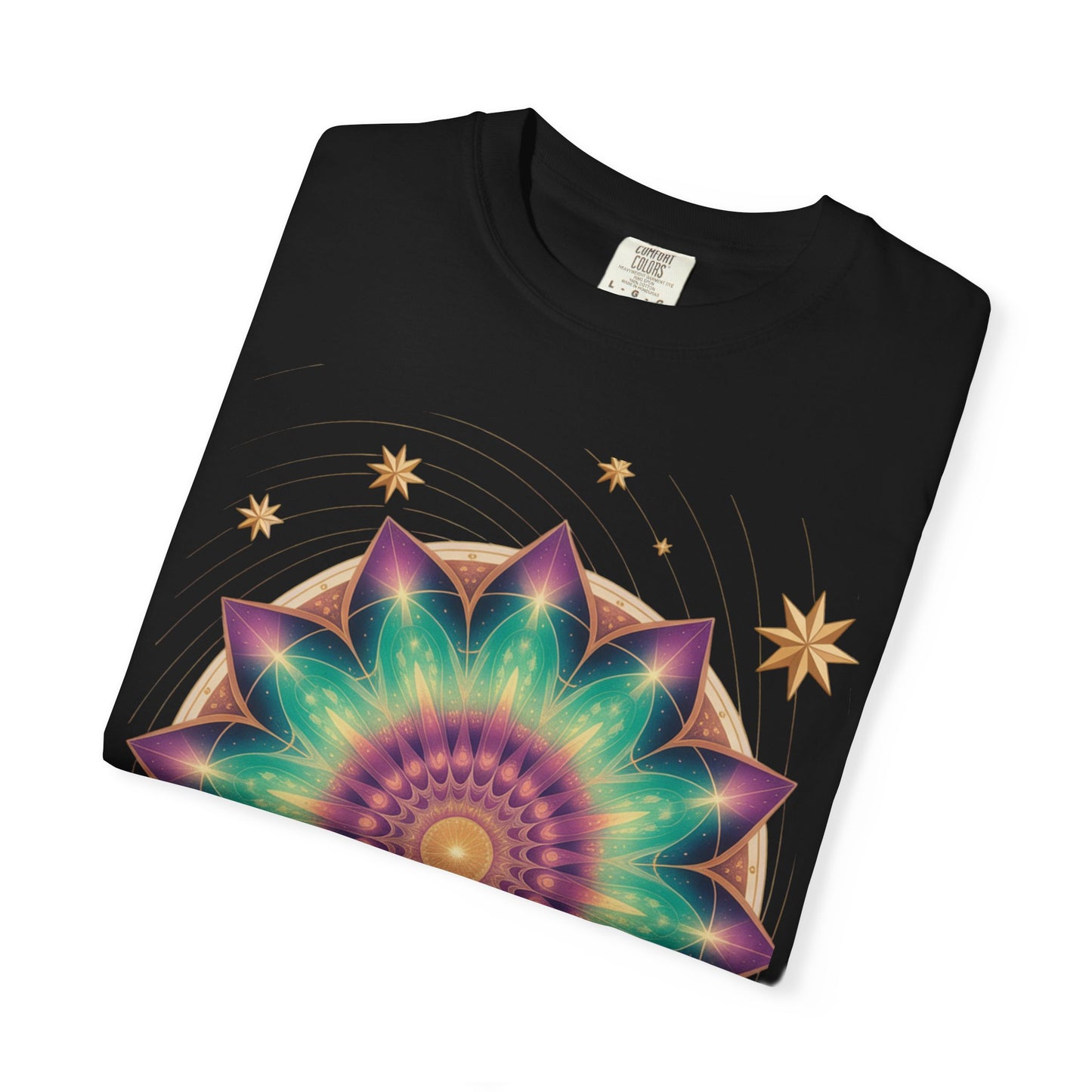 Tie-Dye Mandala T-Shirt, Spiritual Apparel, Bohemian Style Tee, Festival Wear, Eco-Friendly Fashion