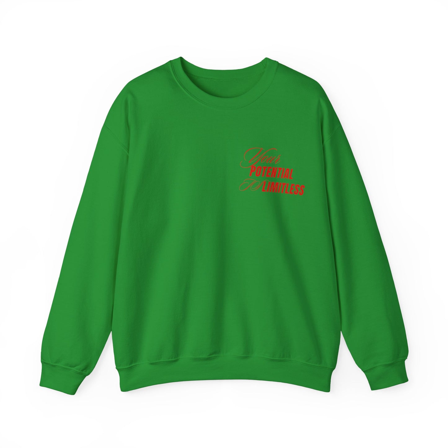 Inspirational Crewneck Sweatshirt - "Your Potential is Limitless"