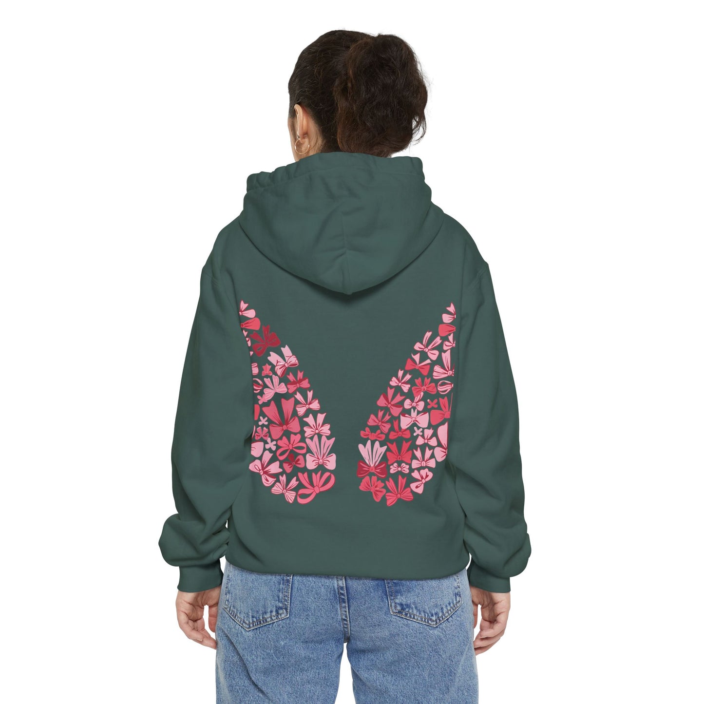 Sudadera con capucha teñida Heart Blossom | Ideal para ropa informal y amantes de la naturaleza