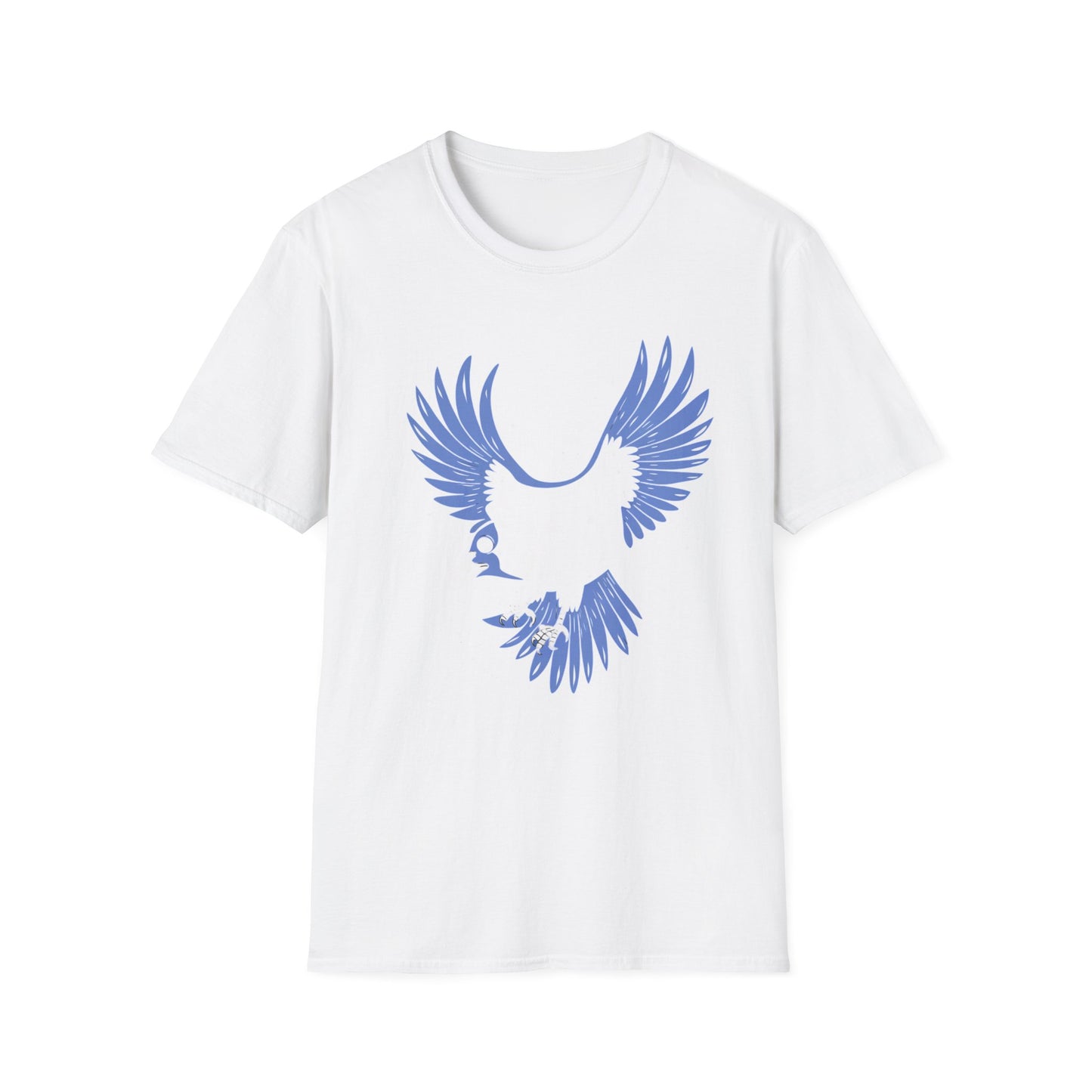 Blue Bird Graphic Womens T-Shirt, Casual Wear, Gift for Bird Lovers, Nature-Themed Apparel, Comfortable Everyday Tee