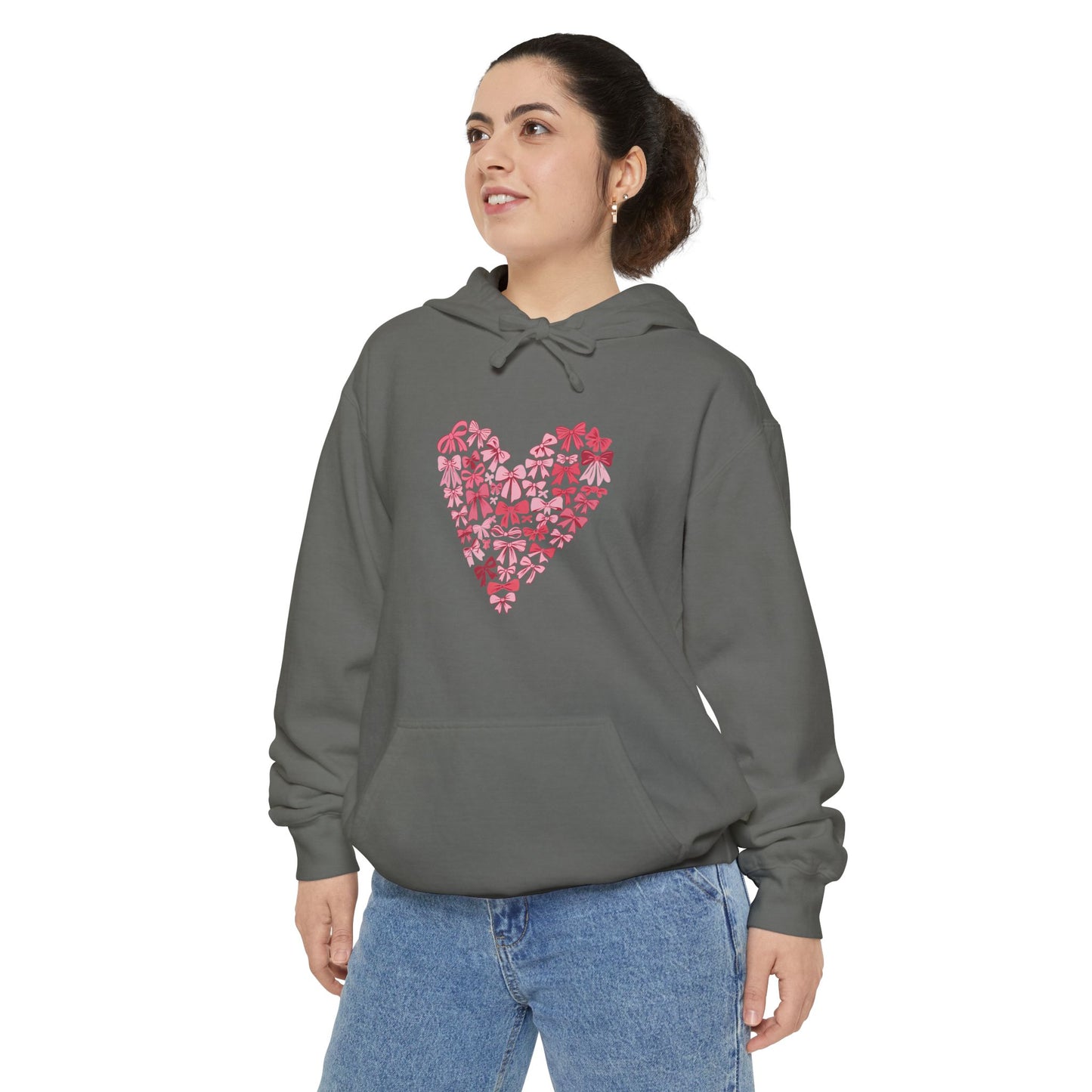 Sudadera con capucha teñida Heart Blossom | Ideal para ropa informal y amantes de la naturaleza