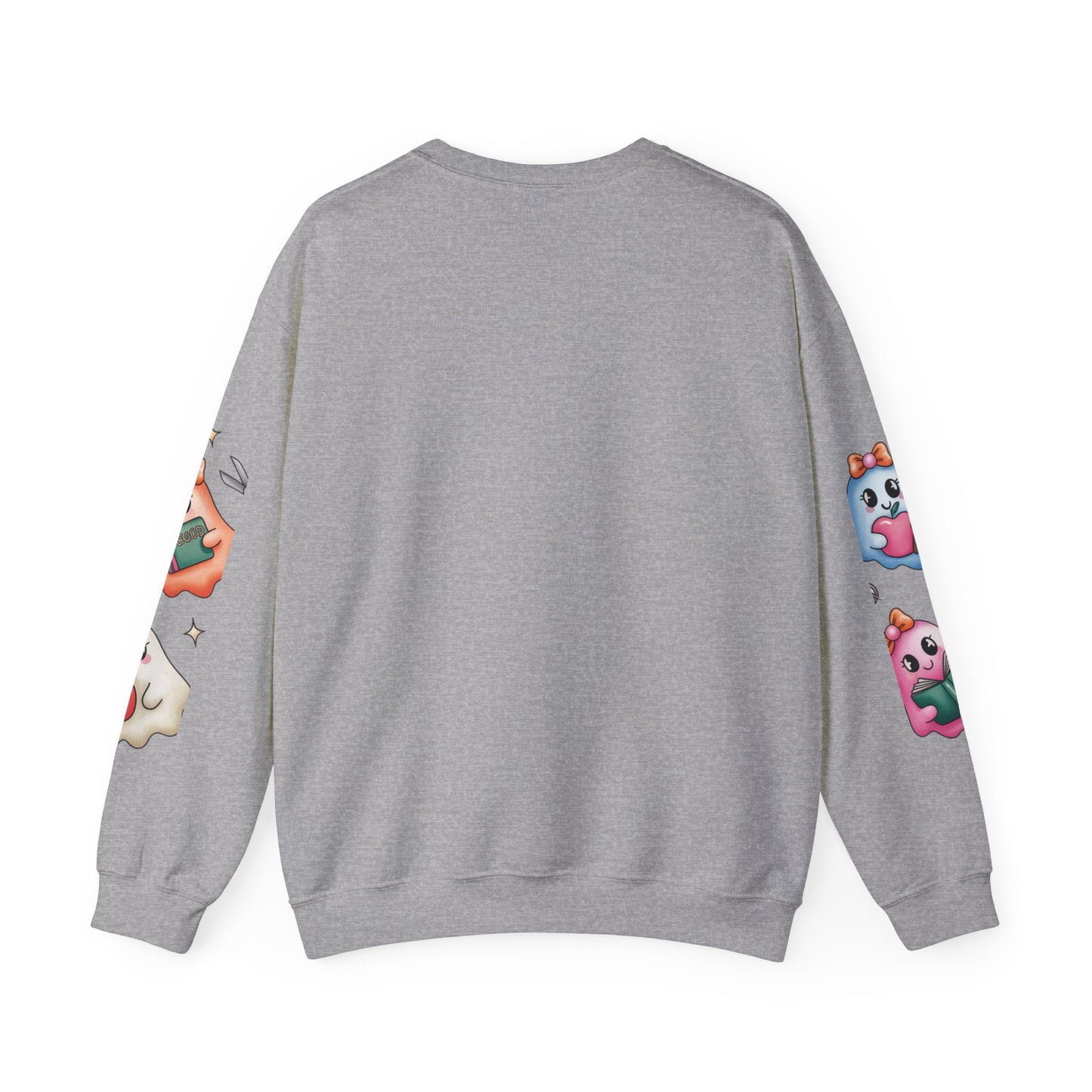 Cute Ghosts Women Crewneck Sweatshirt, Cozy Halloween Apparel, Spooky Season Outfit, Gift for Ghost Lovers, Funny Sweatshirt for Fall