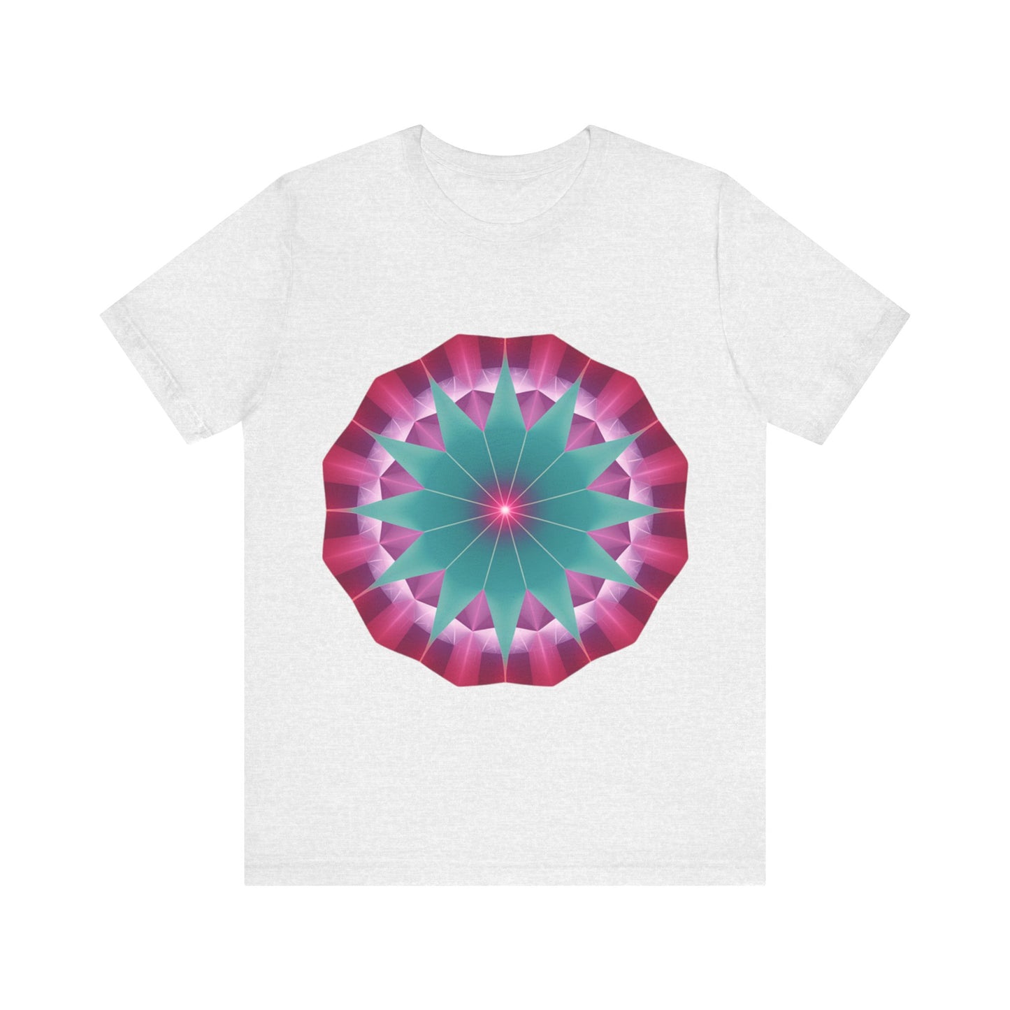 Vibrant Mandala T-Shirt, Graphic Tee, Casual Wear, Gifts for Art Lovers, Meditation Apparel, Festival Outfit