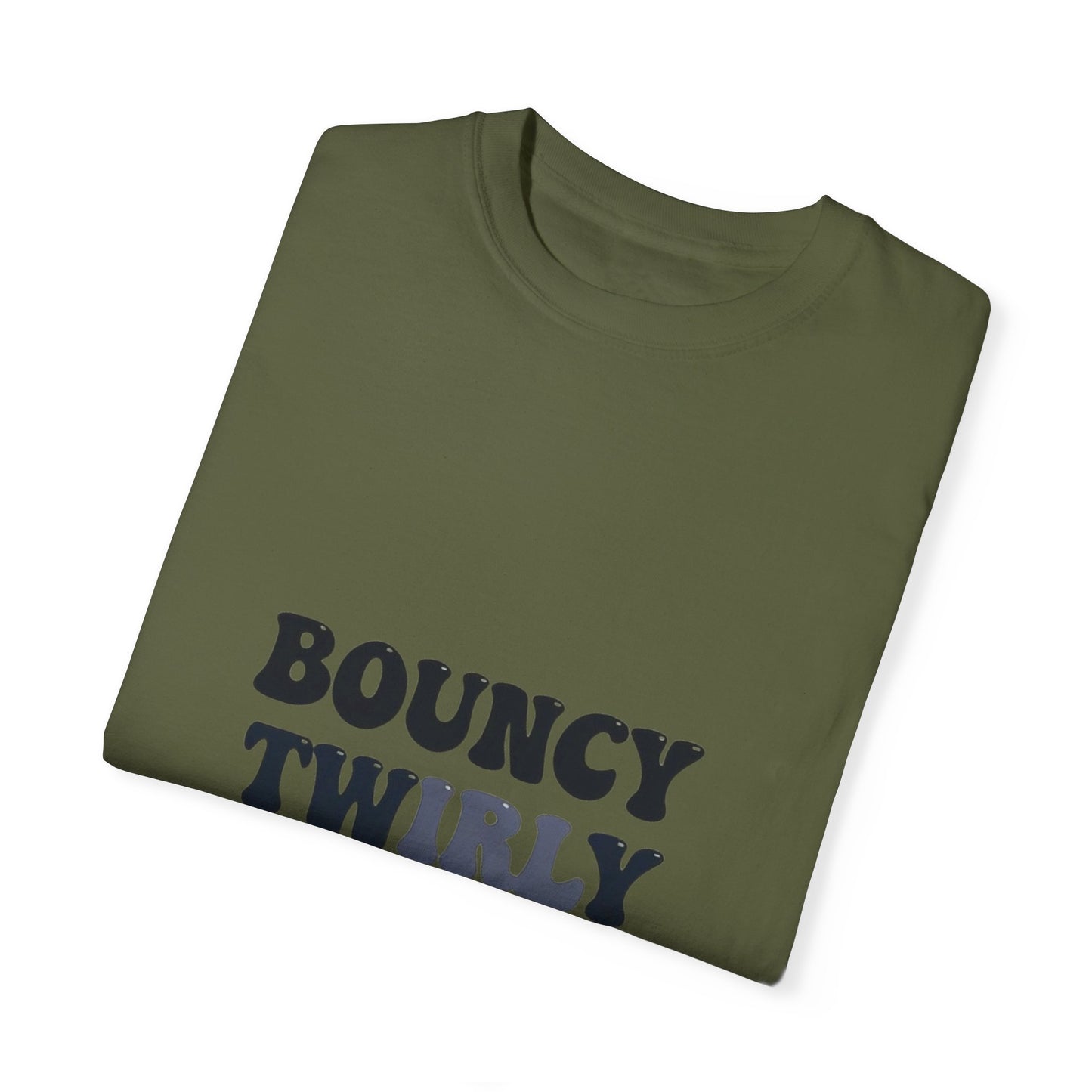 Bouncy Twirly Adorable T-Shirt – Men Garment-Dyed Tee for Fun Lovin' Souls