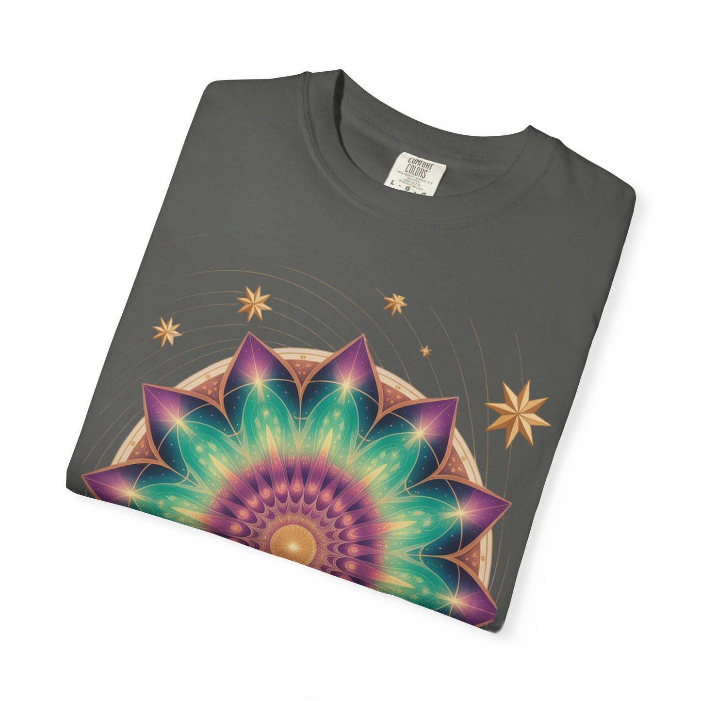 Tie-Dye Mandala T-Shirt, Spiritual Apparel, Bohemian Style Tee, Festival Wear, Eco-Friendly Fashion