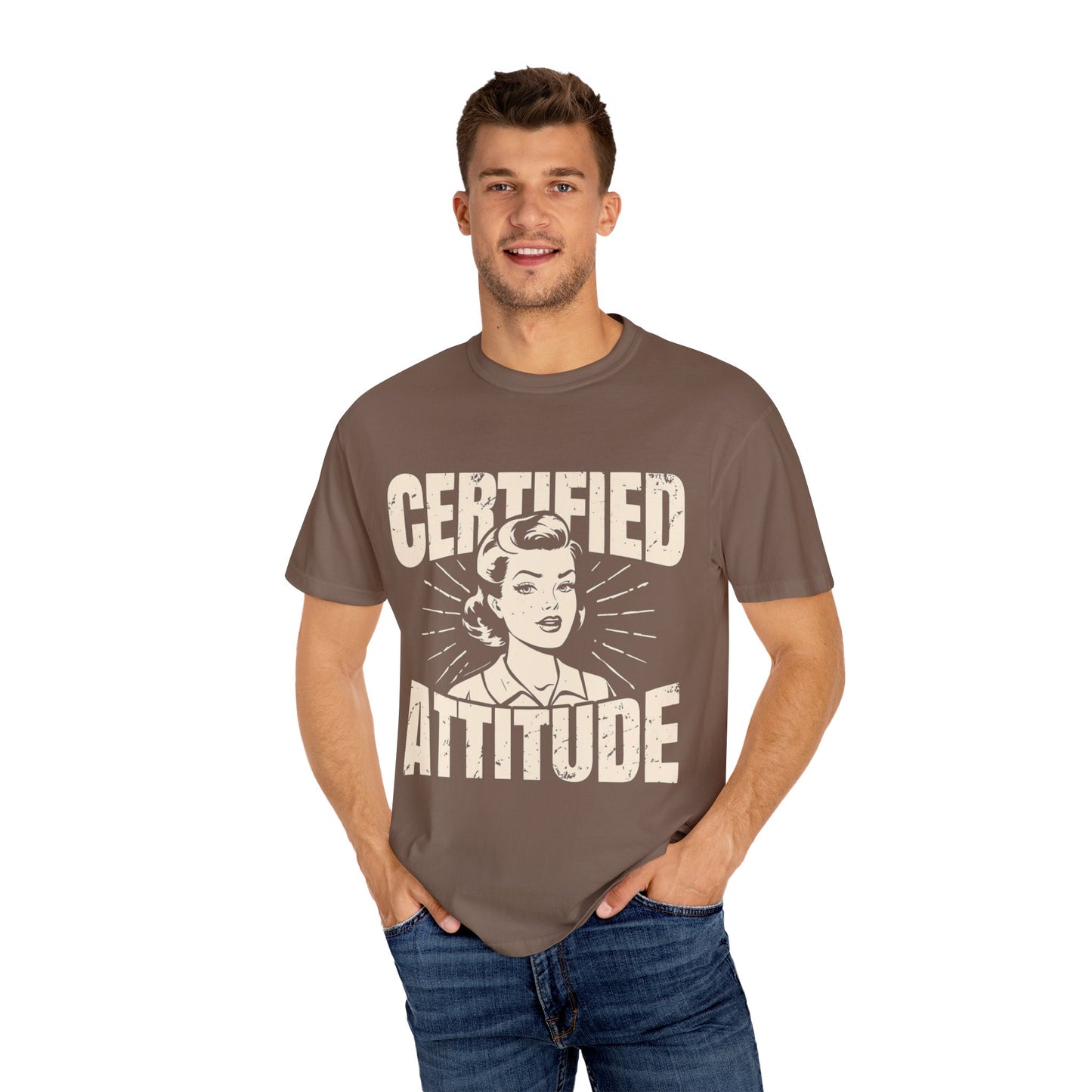 Certified Attitud Garment-Dyed T-Shirt - Casual & Confident Style