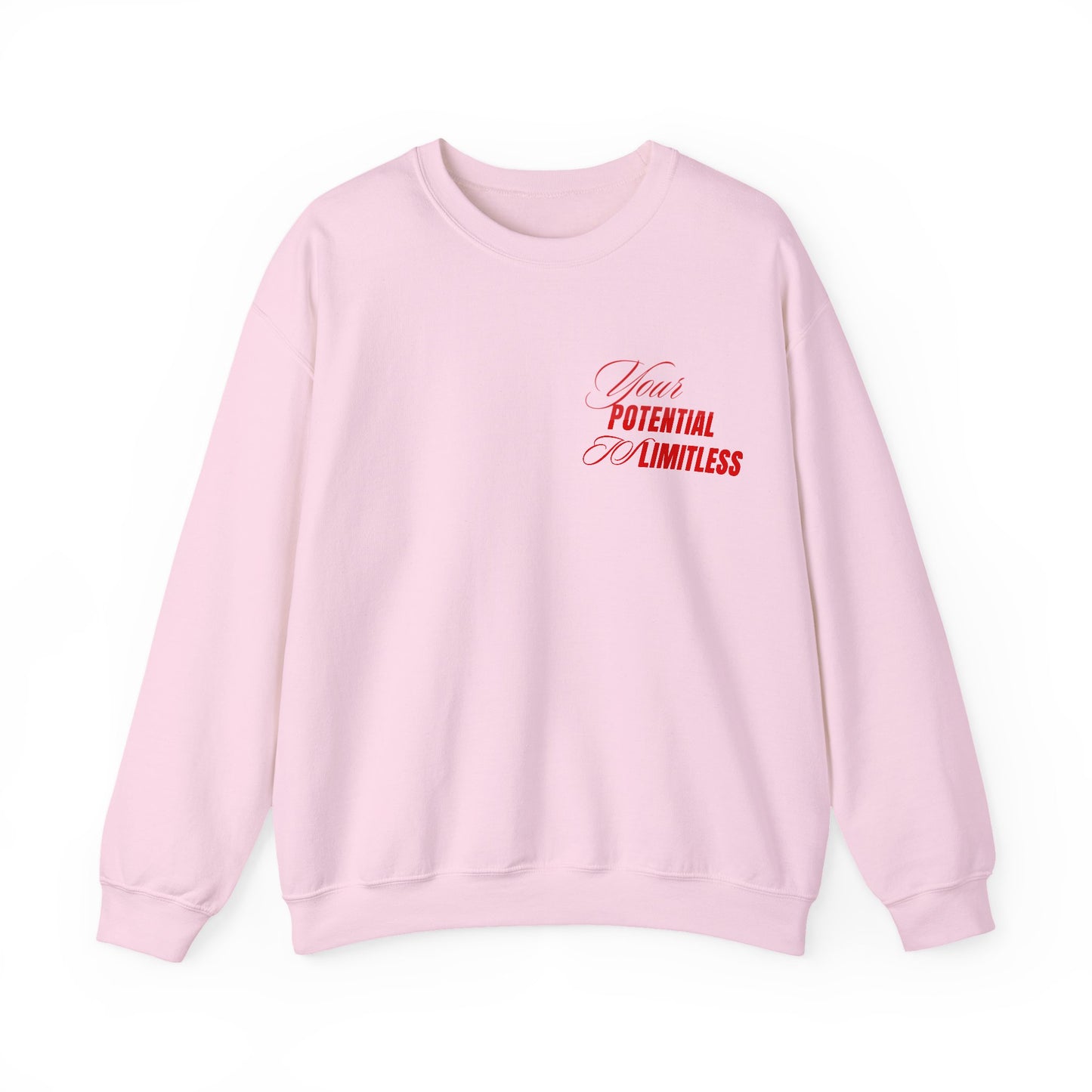 Inspirational Crewneck Sweatshirt - "Your Potential is Limitless"