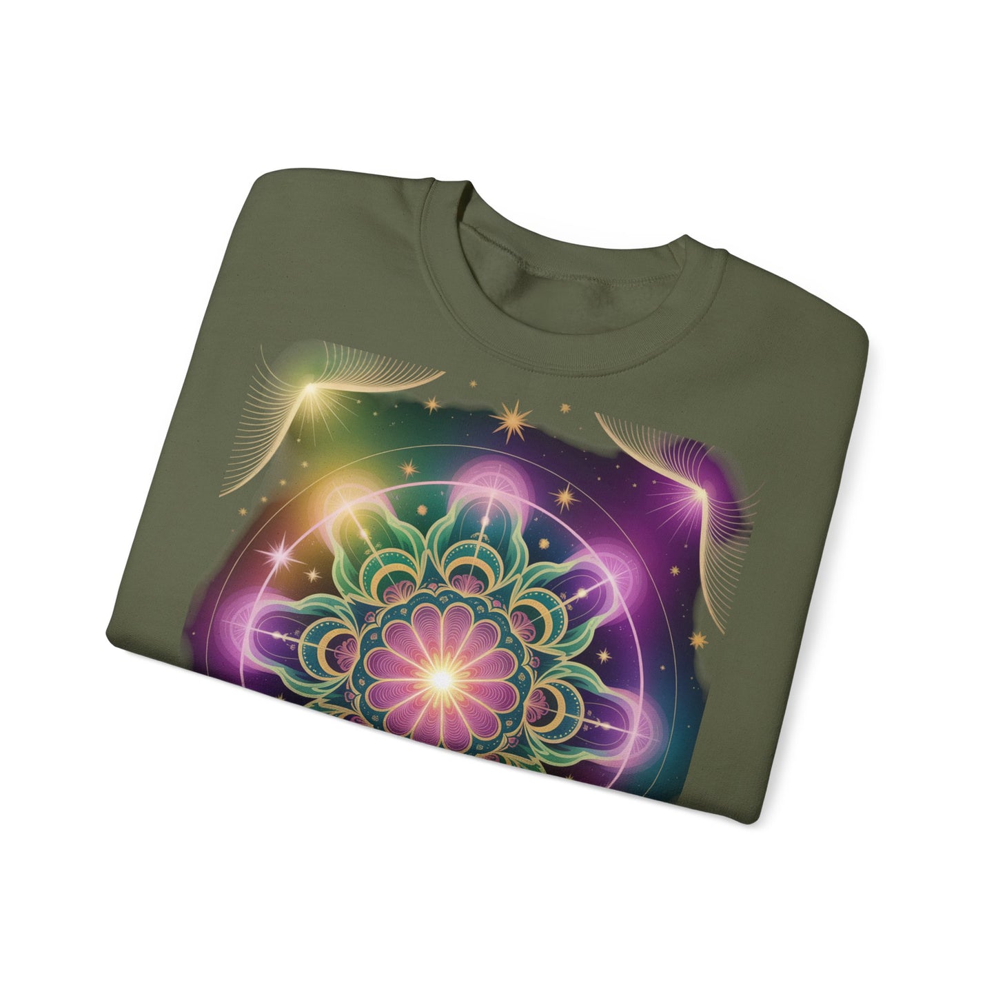 Cosmic Mandala Sweatshirt | Women's Crewneck | Soft Heavy Blend | Ideal for Cozy Nights, Meditation, Festivals, Gifts