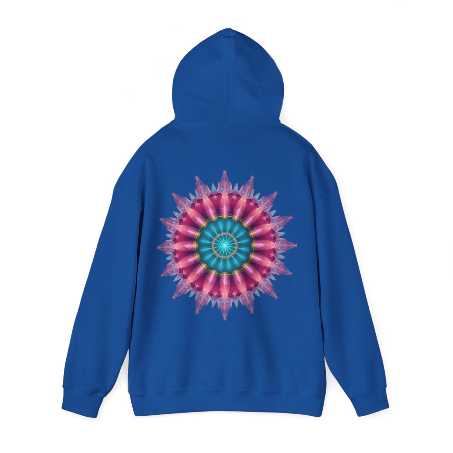 Colorful Mandala Hoodie - Cozy Unisex Heavy Blend™ Sweatshirt for Comfy Days, Gift for Art Lovers, Casual Wear, Festival Apparel
