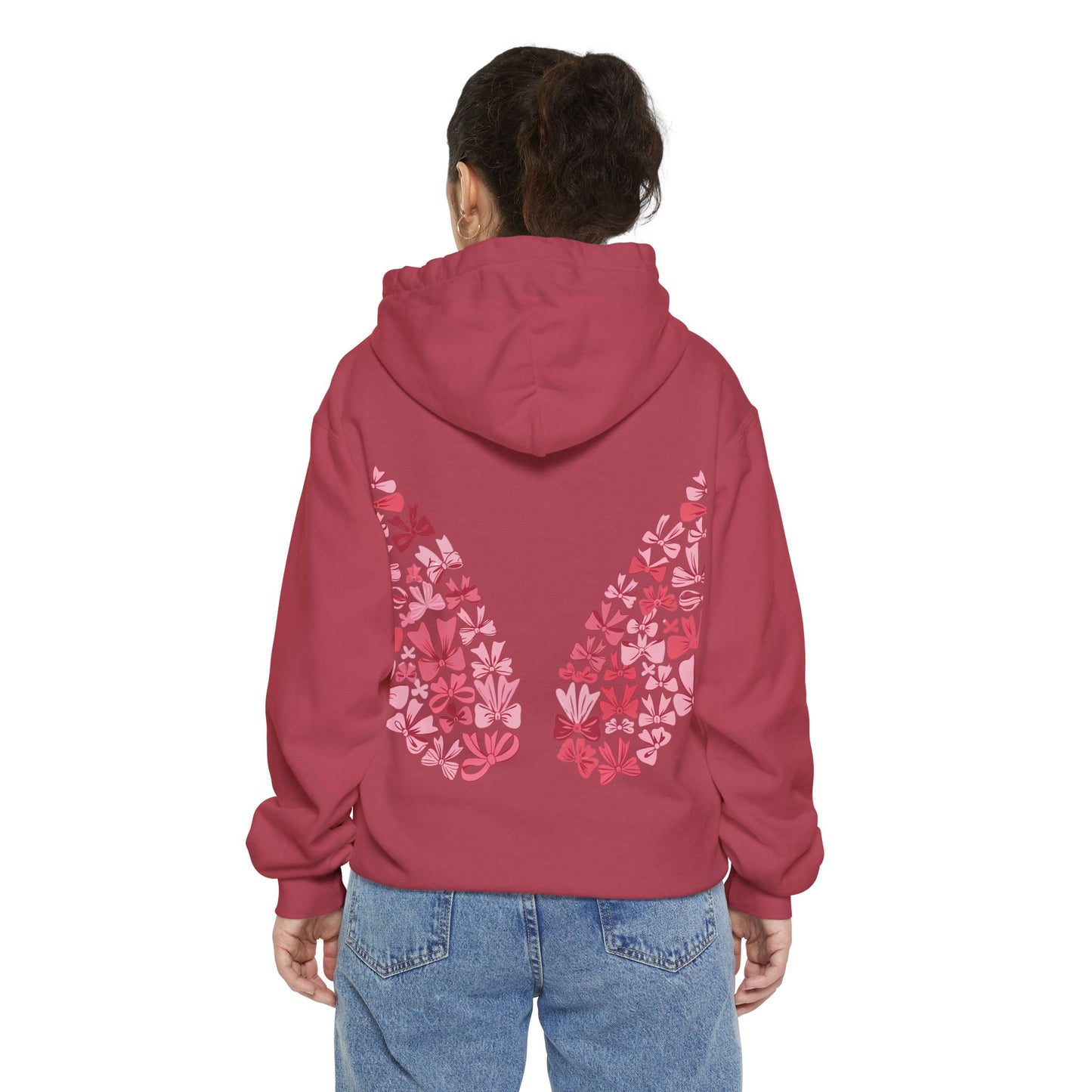 Sudadera con capucha teñida Heart Blossom | Ideal para ropa informal y amantes de la naturaleza