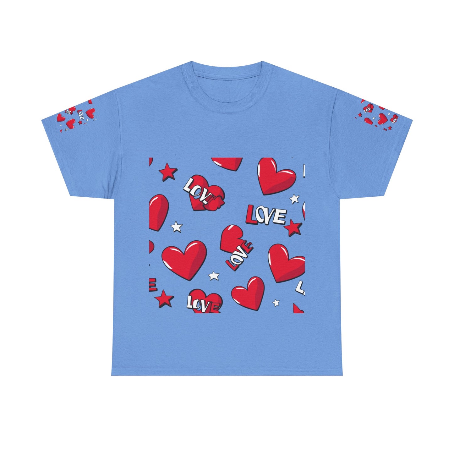 Maglietta in cotone pesante con cuore romantico - Perfetta per San Valentino e per tutti i giorni