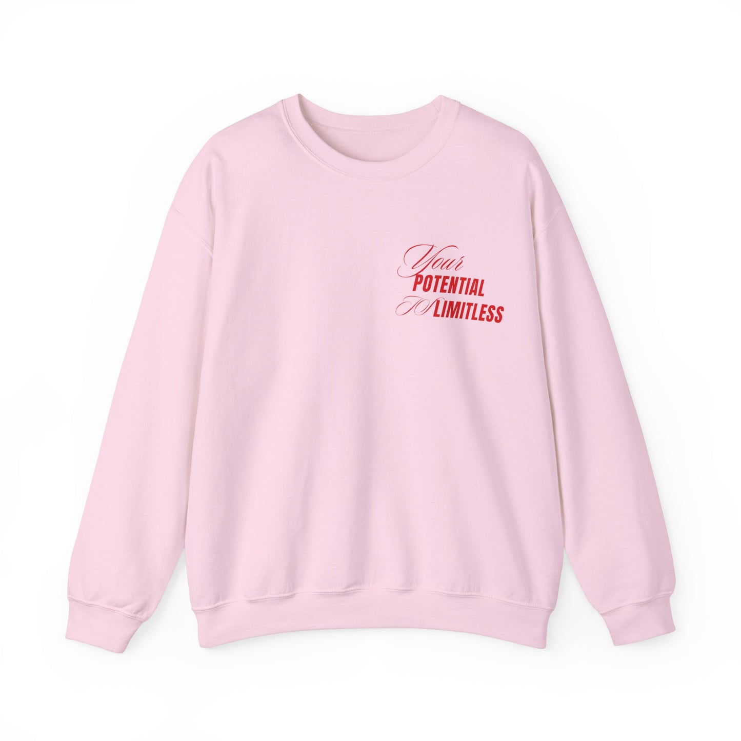 Inspirational Crewneck Sweatshirt - "Your Potential is Limitless"