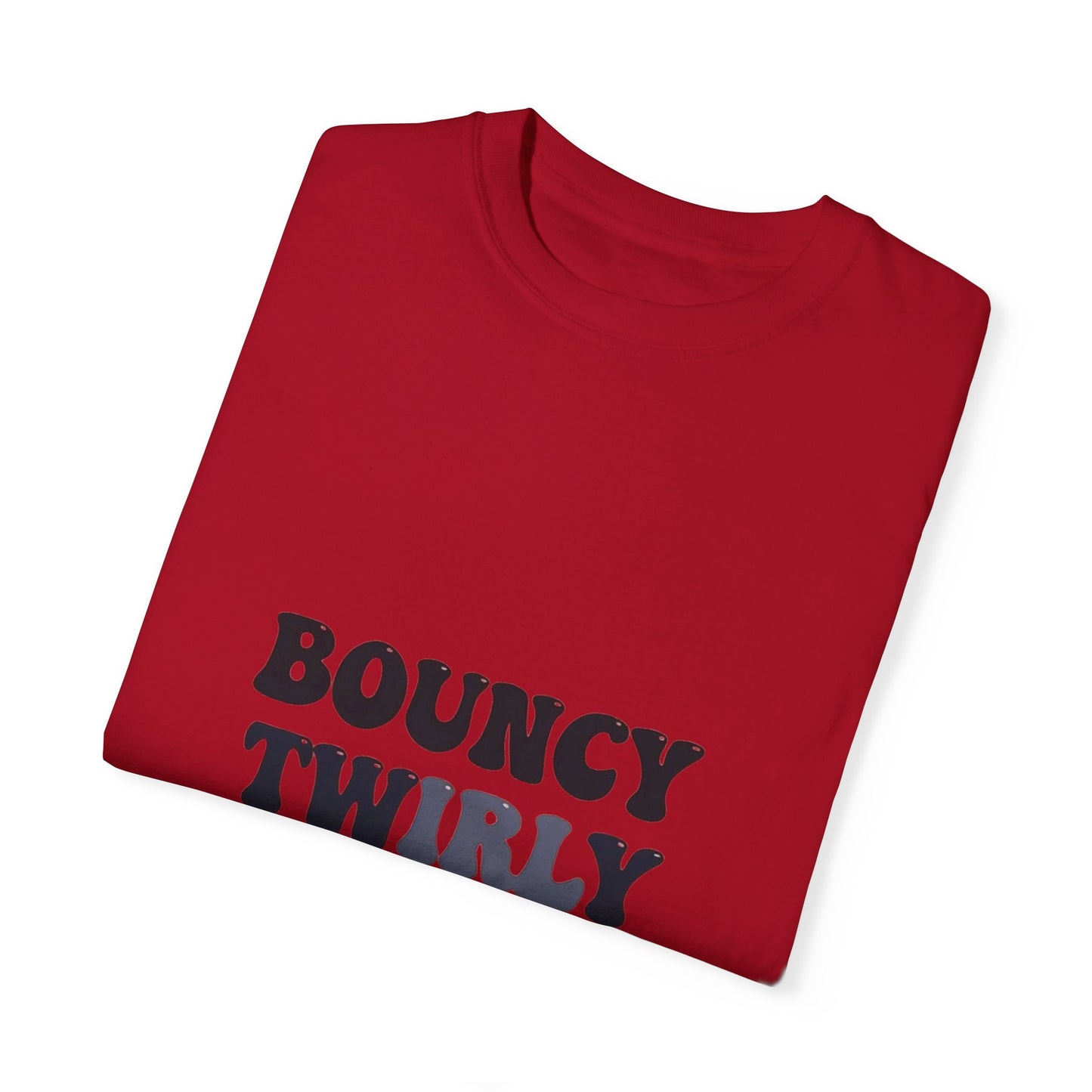 Bouncy Twirly Adorable T-Shirt – Men Garment-Dyed Tee for Fun Lovin' Souls