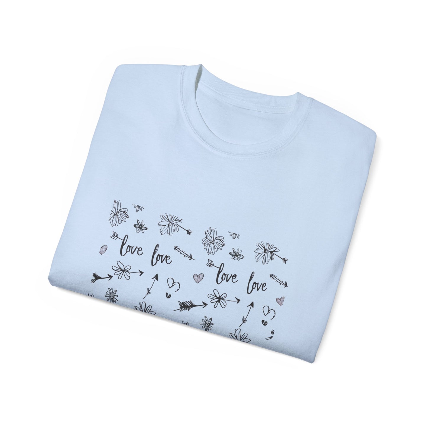 Love Floral Ultra Cotton Tee - Cute & Comfortable Shirt for Every Occasion