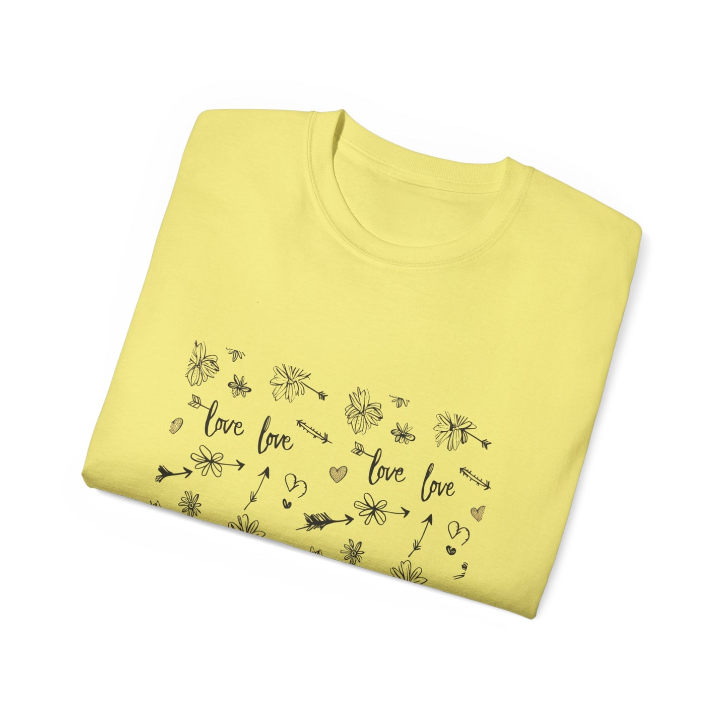 Love Floral Ultra Cotton Tee - Cute & Comfortable Shirt for Every Occasion