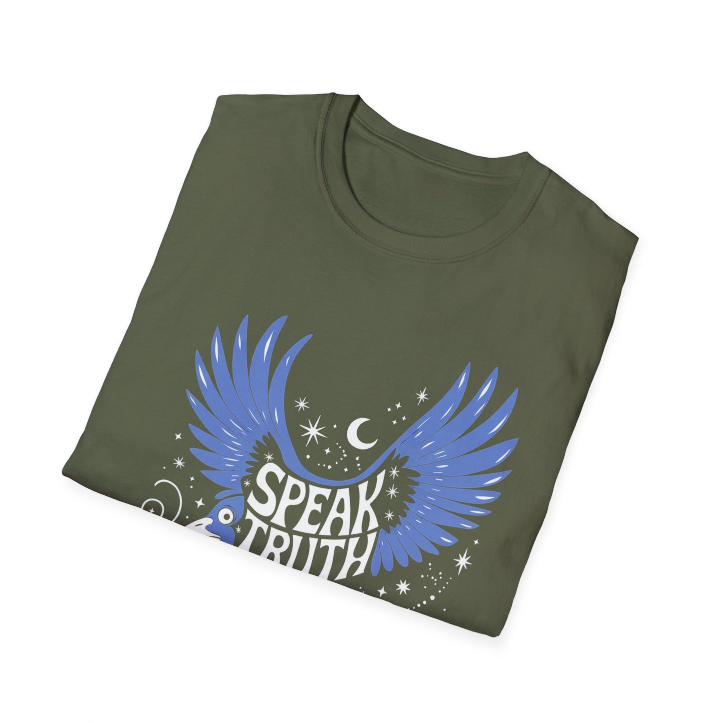 Blue Bird Graphic Womens T-Shirt, Casual Wear, Gift for Bird Lovers, Nature-Themed Apparel, Comfortable Everyday Tee
