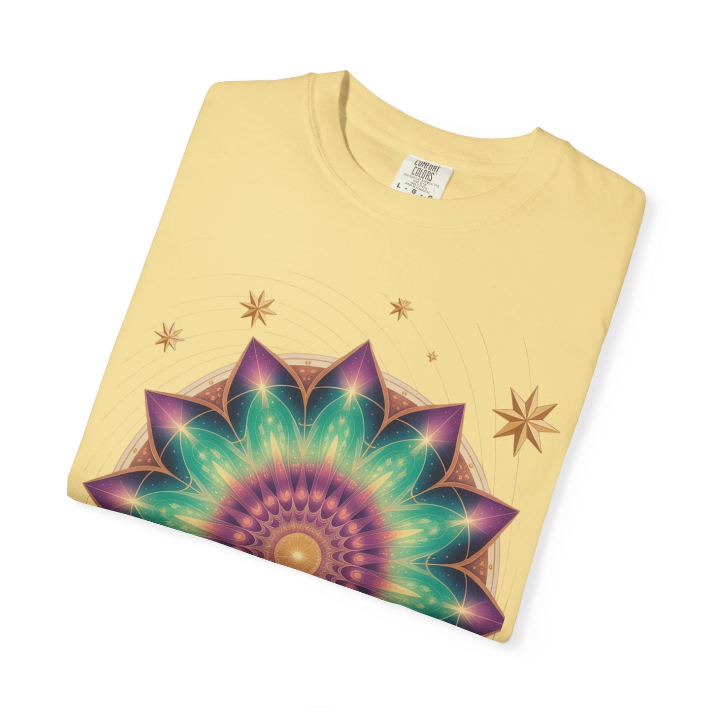 Tie-Dye Mandala T-Shirt, Spiritual Apparel, Bohemian Style Tee, Festival Wear, Eco-Friendly Fashion
