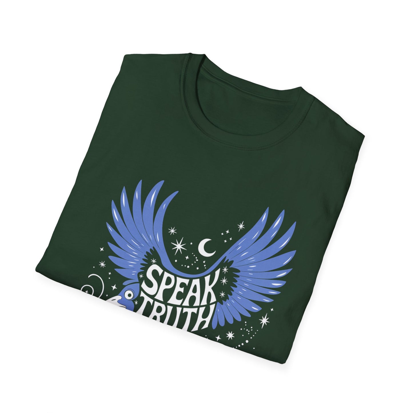 Blue Bird Graphic Womens T-Shirt, Casual Wear, Gift for Bird Lovers, Nature-Themed Apparel, Comfortable Everyday Tee