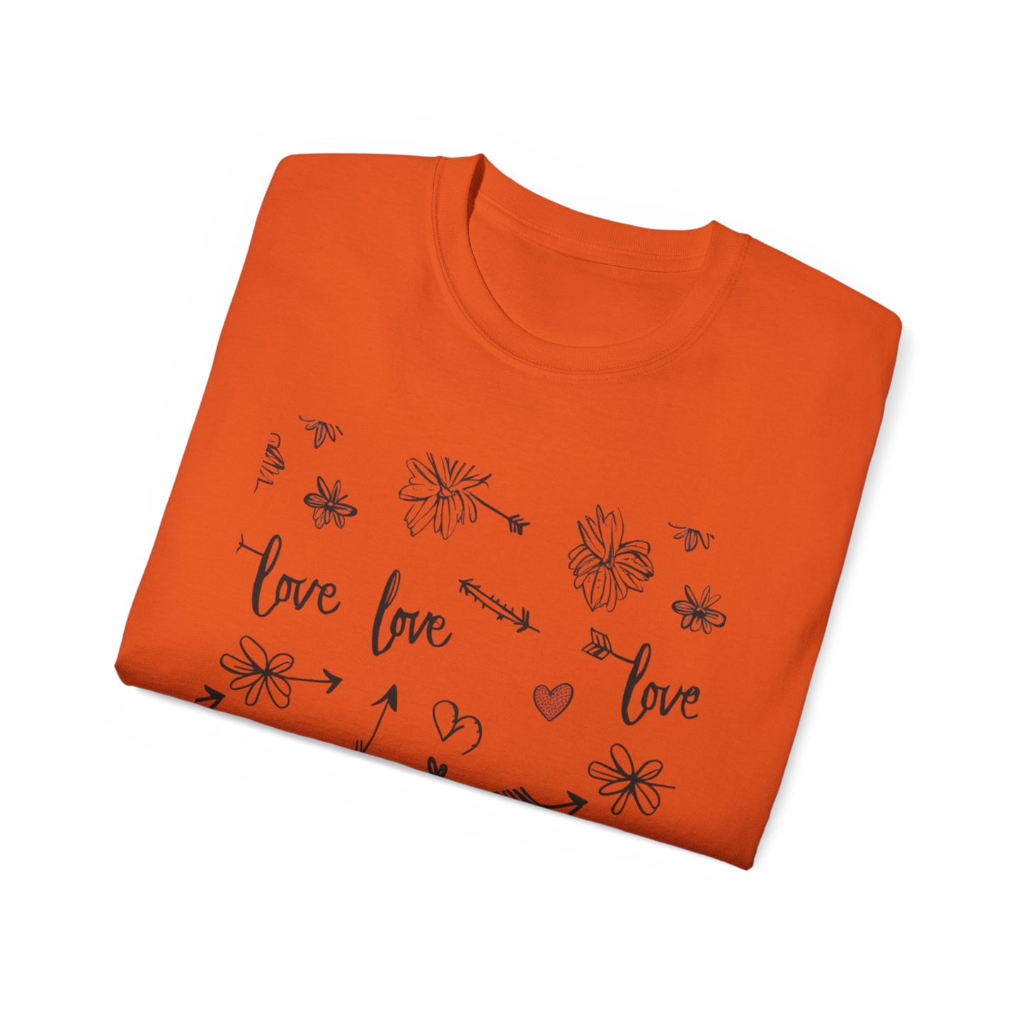 Maglietta Love Floral Ultra Cotton - Maglietta carina e comoda per ogni occasione