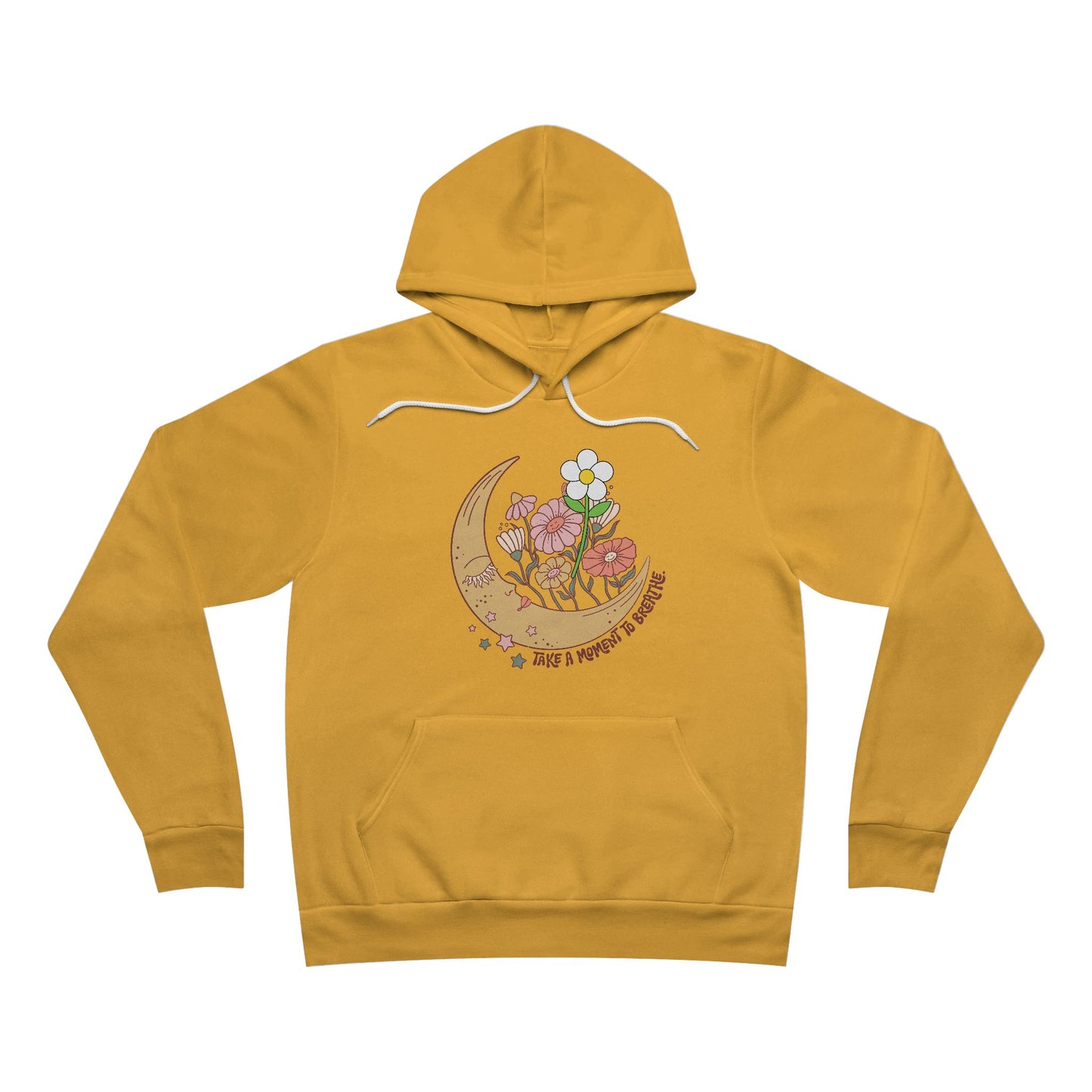 Felpa con cappuccio Moon & Flowers | Maglione floreale accogliente per gli amanti della comodità