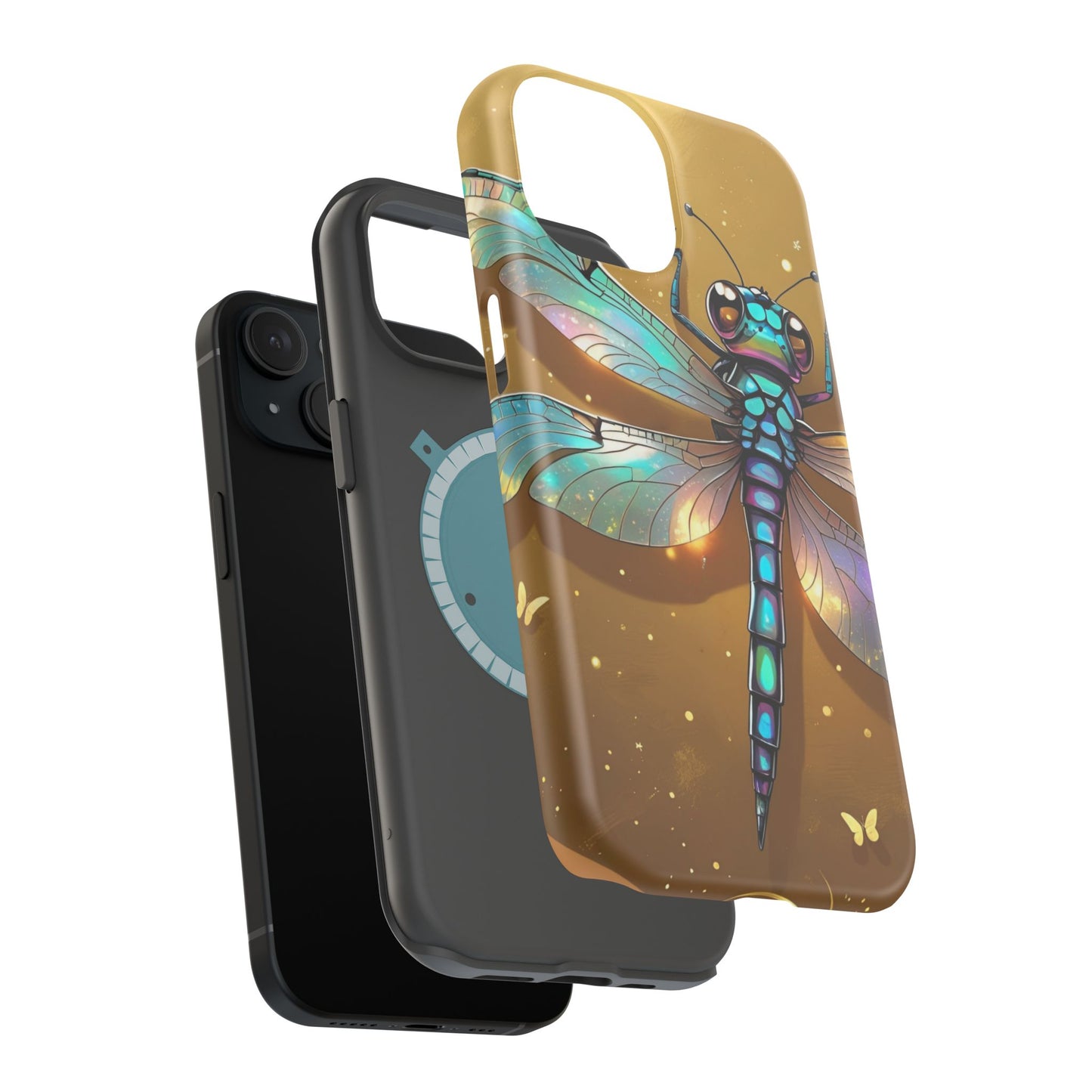 Dragonfly Magnetic Phone Case, Colorful Phone Cover, Gift for Nature Lovers, Unique Phone Accessory, Eco-Friendly Design