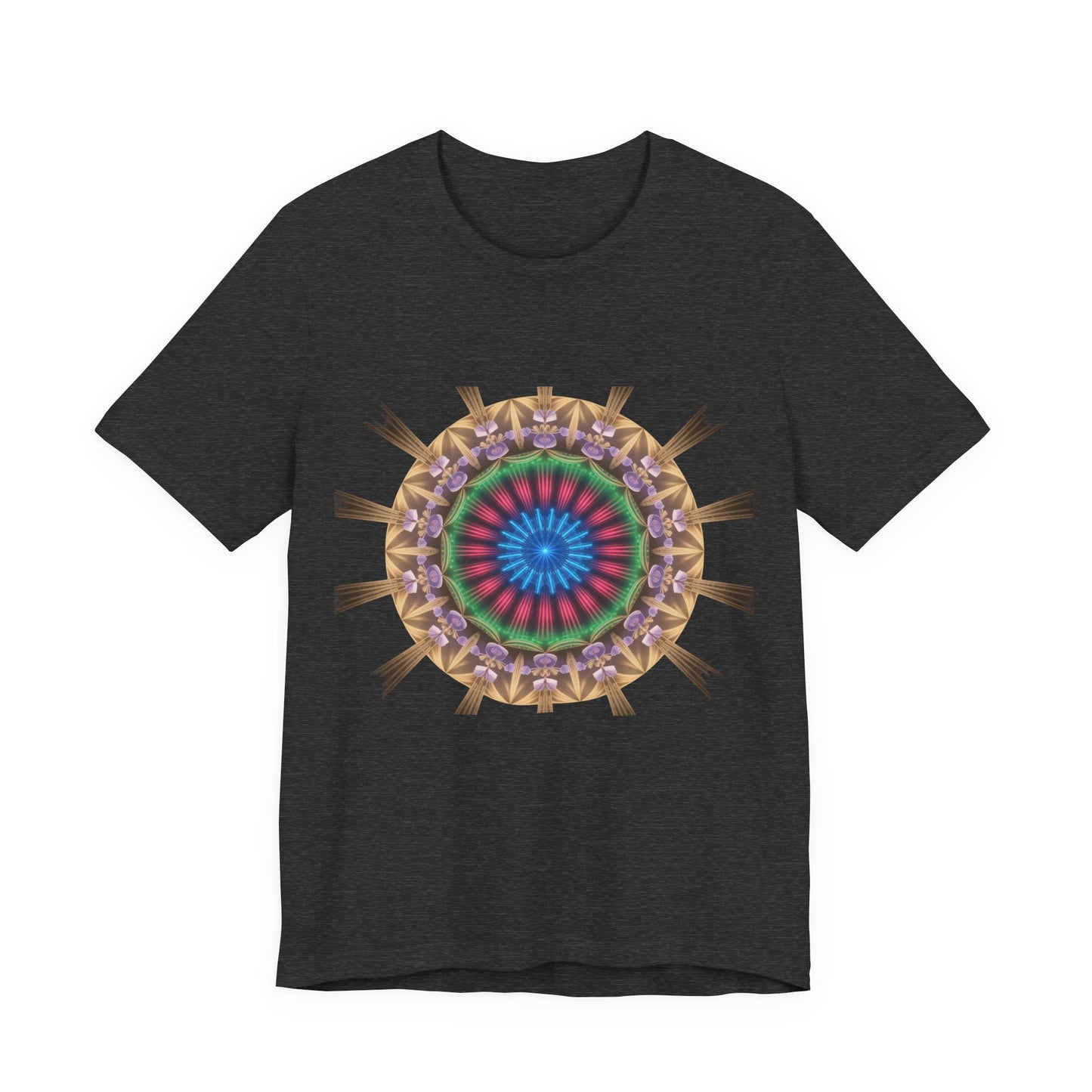 Vibrant Mandala Women Tee, Festival Wear, Boho Style, Casual Summer Tee, Gift for Friends