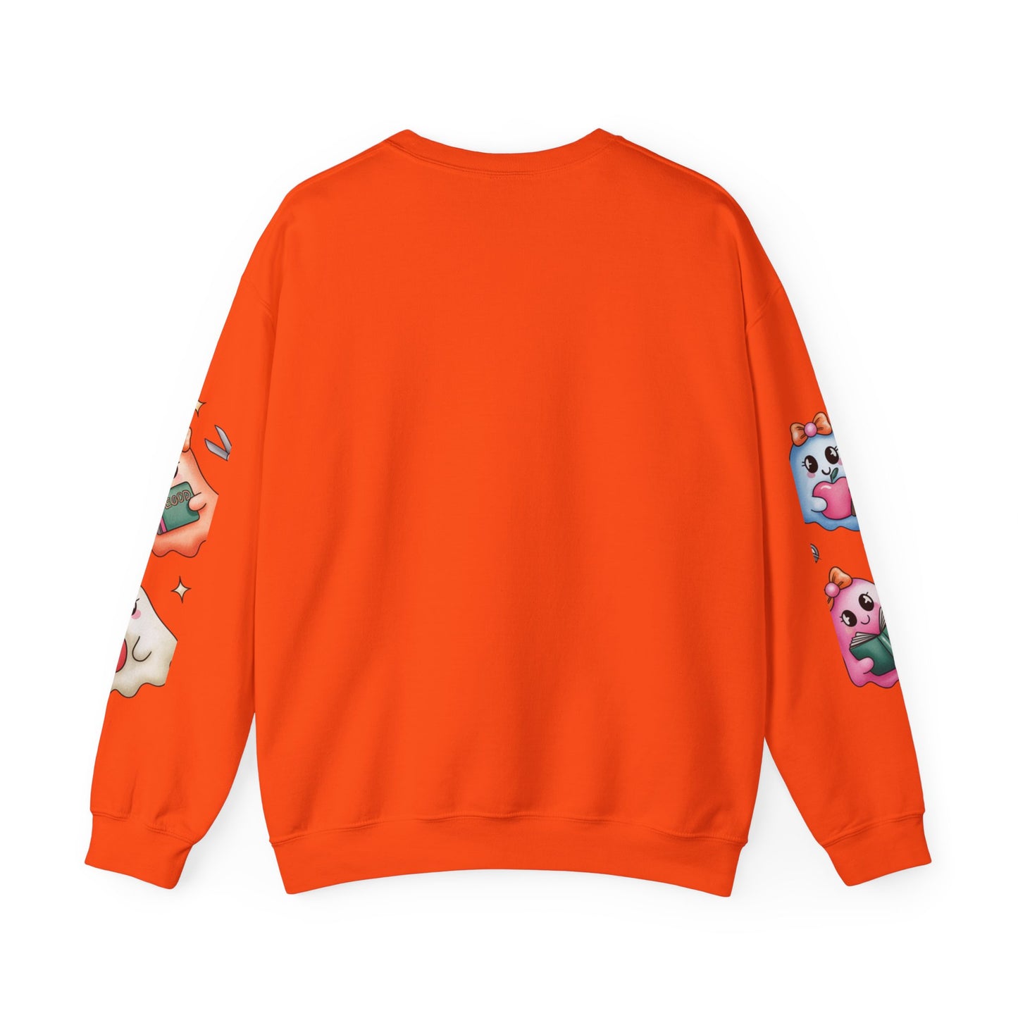 Cute Ghosts Women Crewneck Sweatshirt, Cozy Halloween Apparel, Spooky Season Outfit, Gift for Ghost Lovers, Funny Sweatshirt for Fall