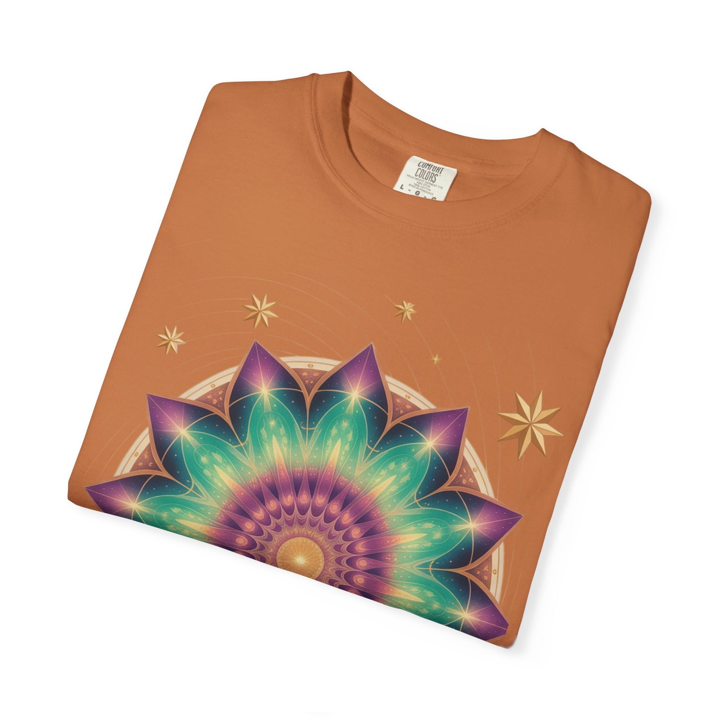 Tie-Dye Mandala T-Shirt, Spiritual Apparel, Bohemian Style Tee, Festival Wear, Eco-Friendly Fashion