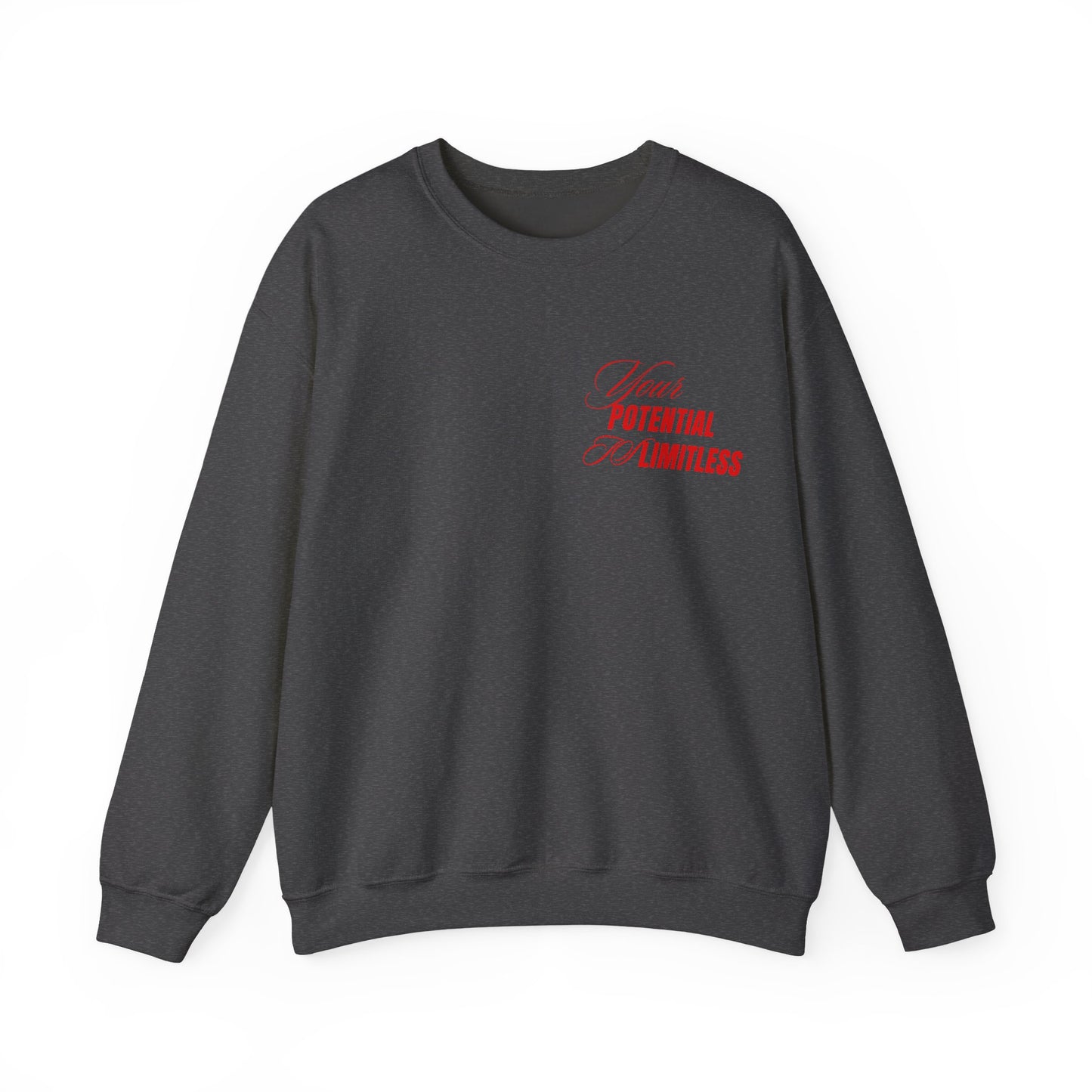 Inspirational Crewneck Sweatshirt - "Your Potential is Limitless"