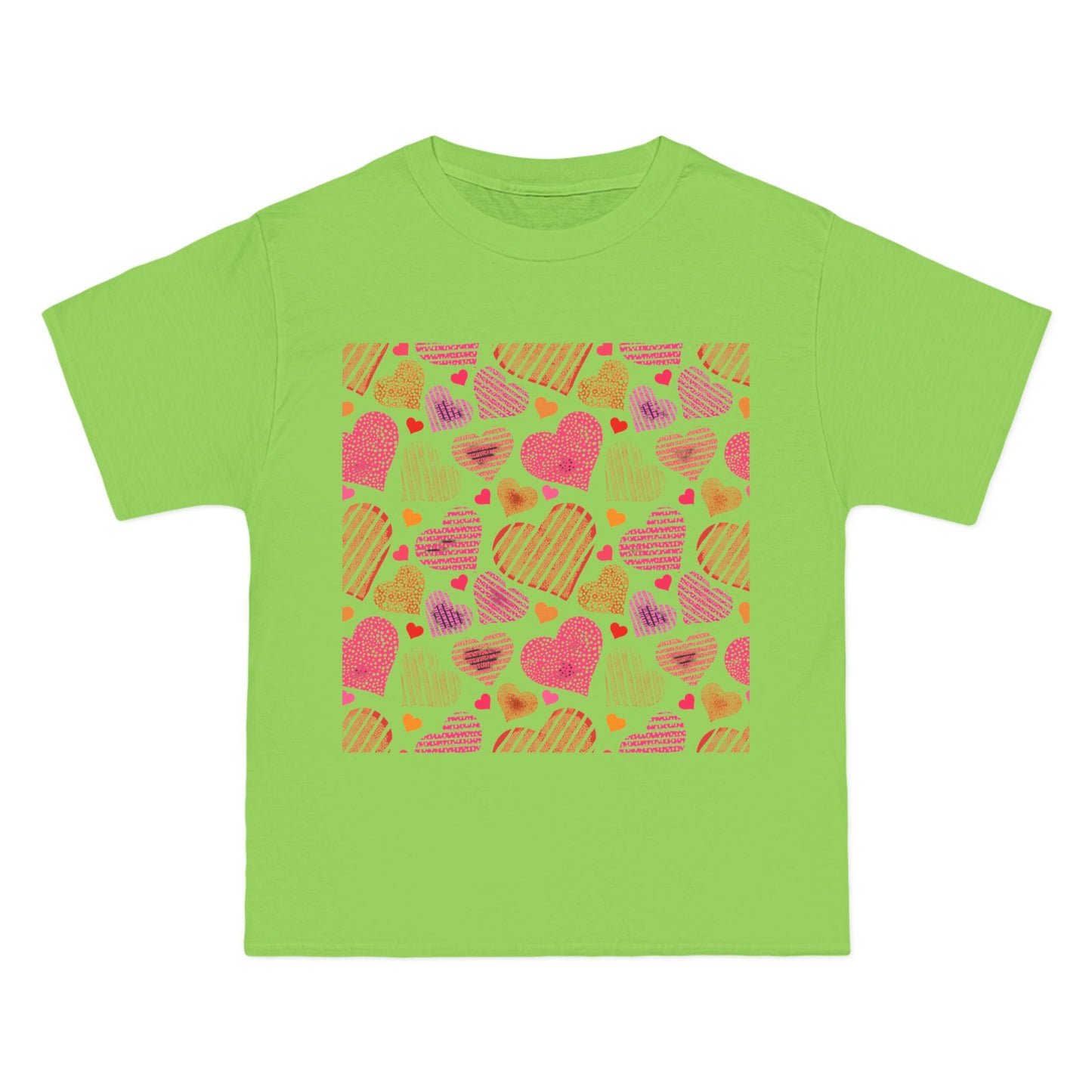 Cute Heart Pattern Short-Sleeve T-Shirt