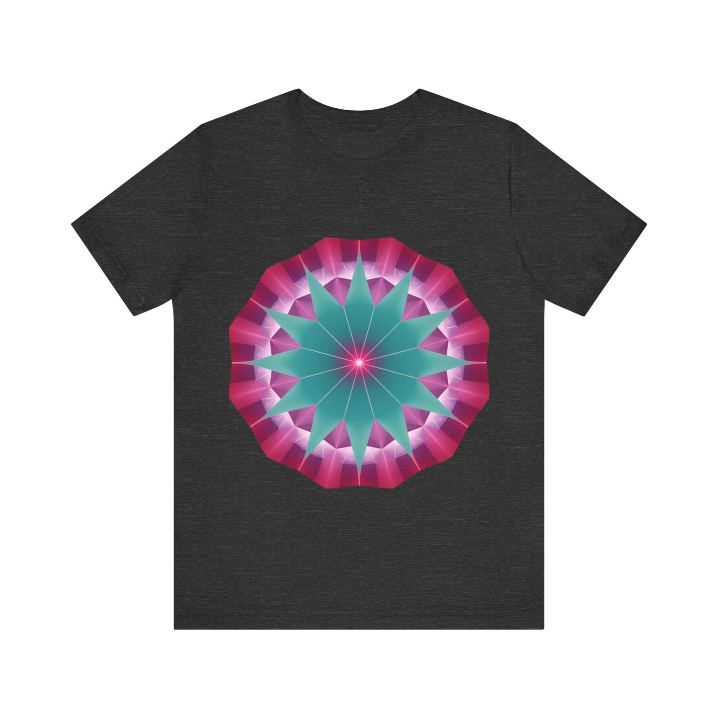 Vibrant Mandala T-Shirt, Graphic Tee, Casual Wear, Gifts for Art Lovers, Meditation Apparel, Festival Outfit